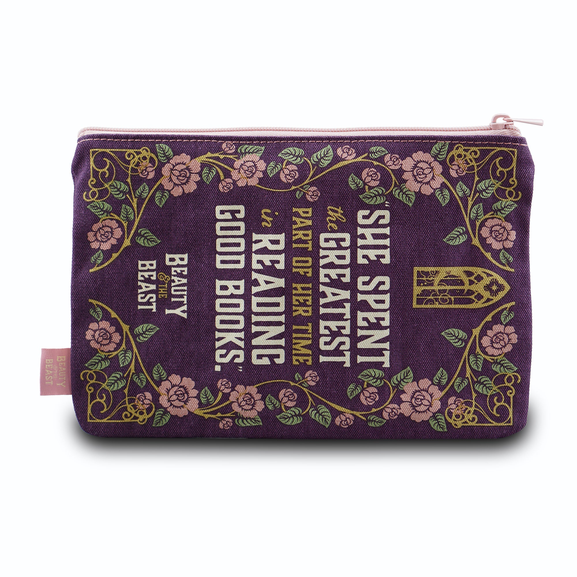 HMB Beauty and the Beast trousse coton 16x24 violet