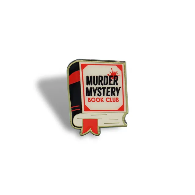 Pulteney Press Murder Mystery Book Club pin's émail rouge
