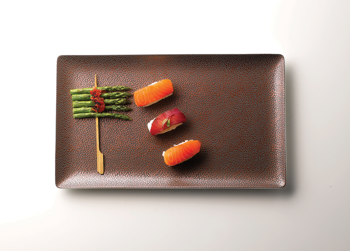 Artis Purity Pearls Gold assiette rectangulaire 17,8 cm