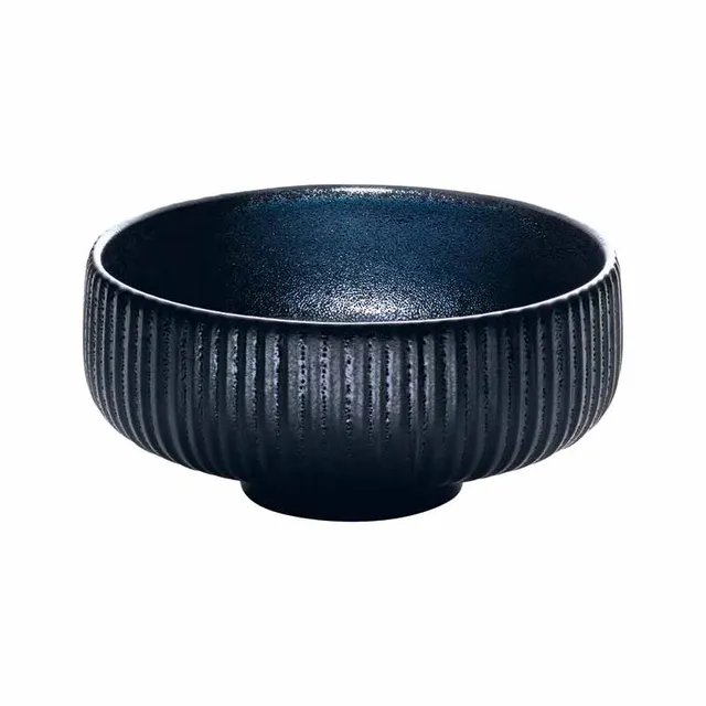 Artis Nara Black Relief bol 21 cm noir