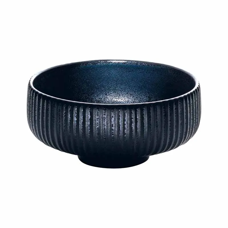 Artis Nara Black Relief bol 21 cm noir
