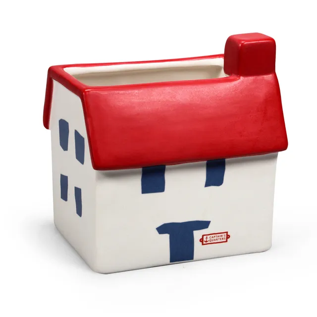 Coastal House cache-pot céramique blanc 13 cm