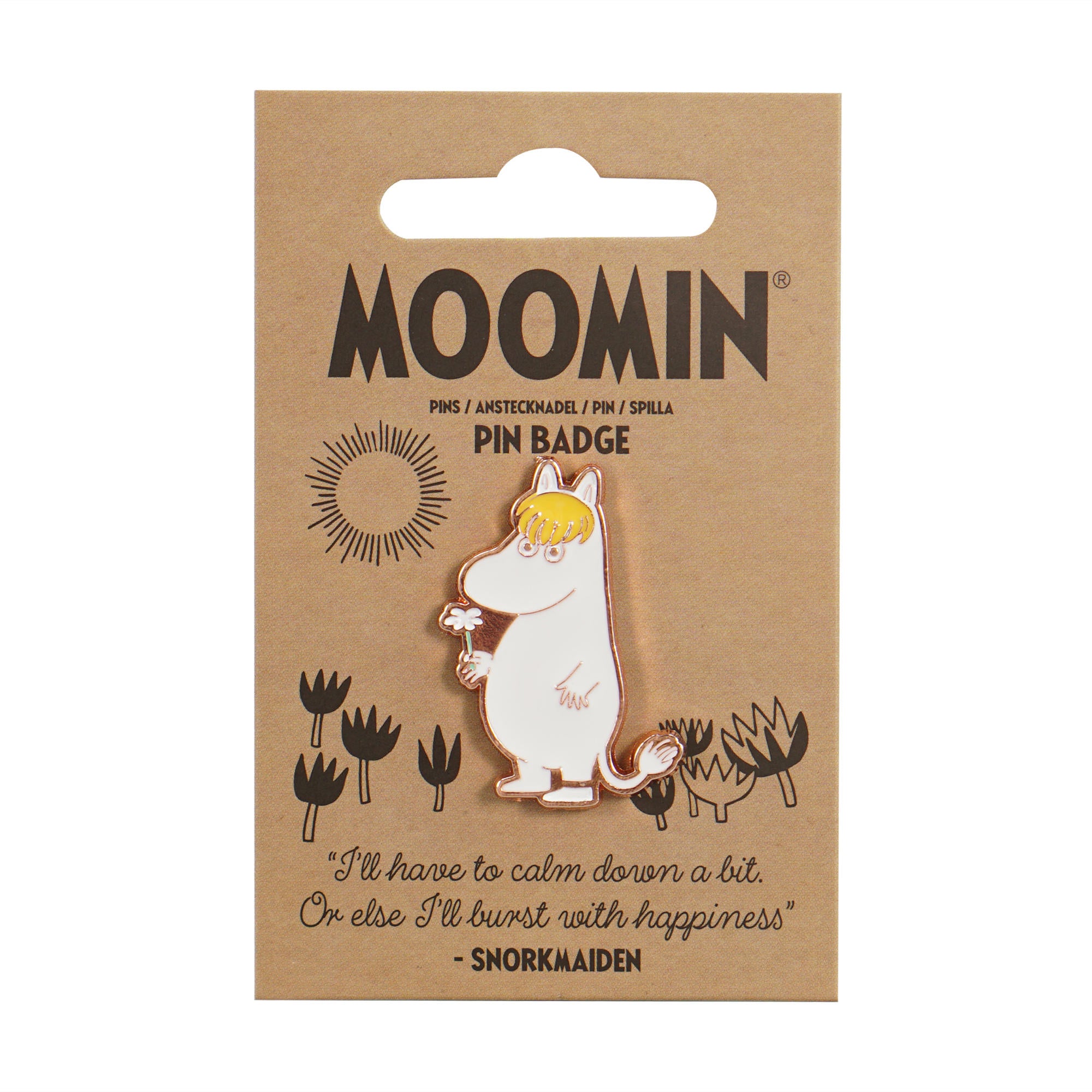 HMB Moomin Snork Maiden pin's émail blanc