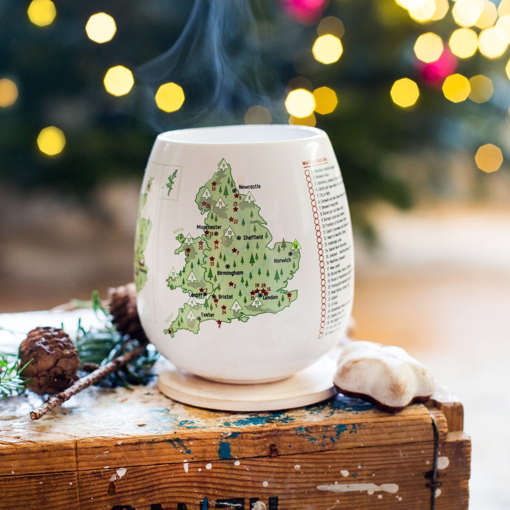 Trouvaille Global UK Explorer mug à colorier sites et parcs