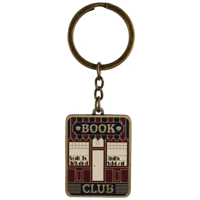 HMB Pulteney Press Book Club porte-clés métal rouge émail