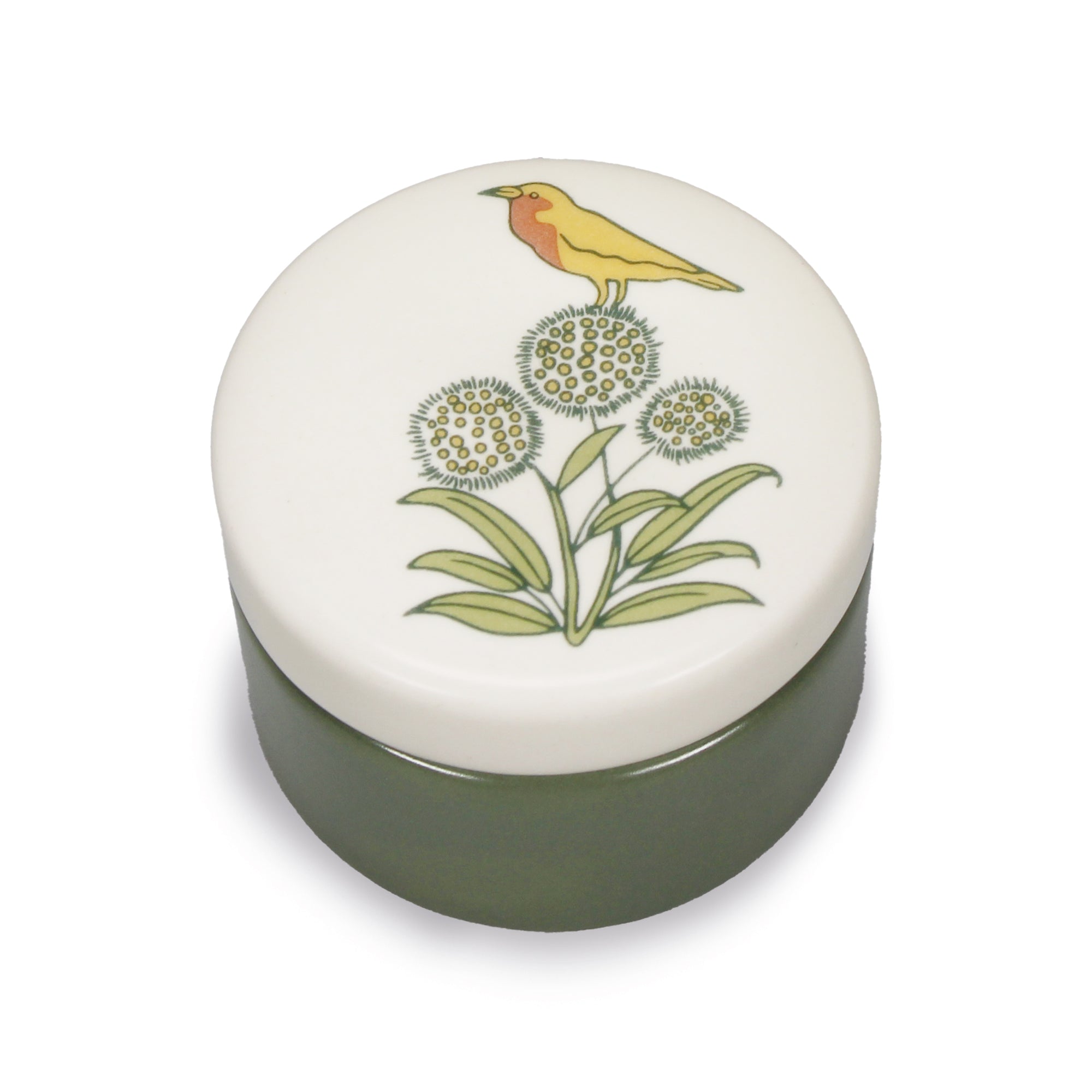 Arts & Crafts Society Voysey Apothecary's Garden boîte bijoux 6 cm céramique