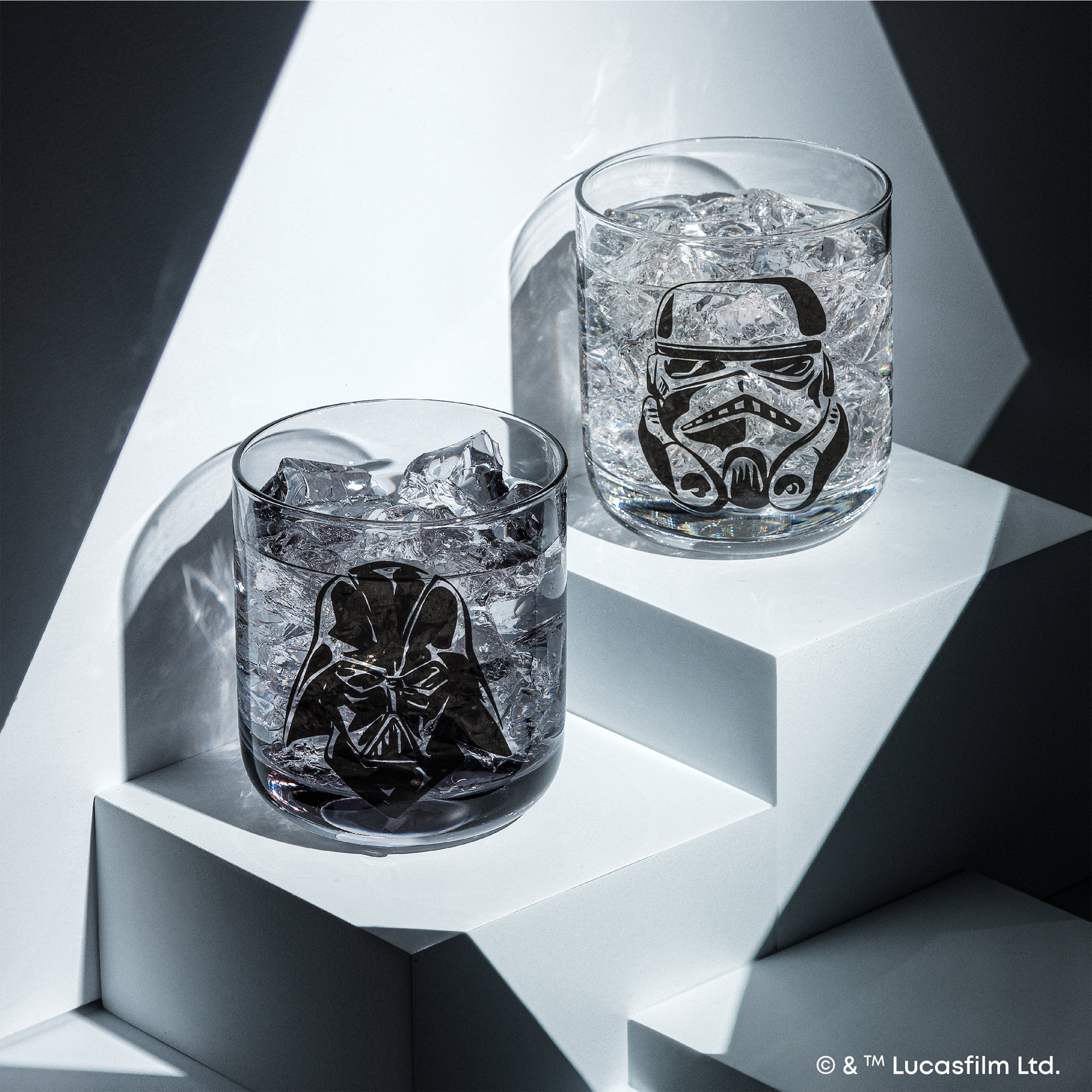 JoyJolt Star Wars Dark Side lot 2 verres courts 30 cl