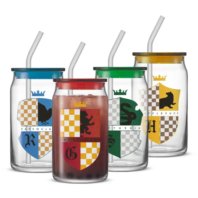 JoyJolt Harry Potter Blasons lot 4 tumblers verre 47 cl