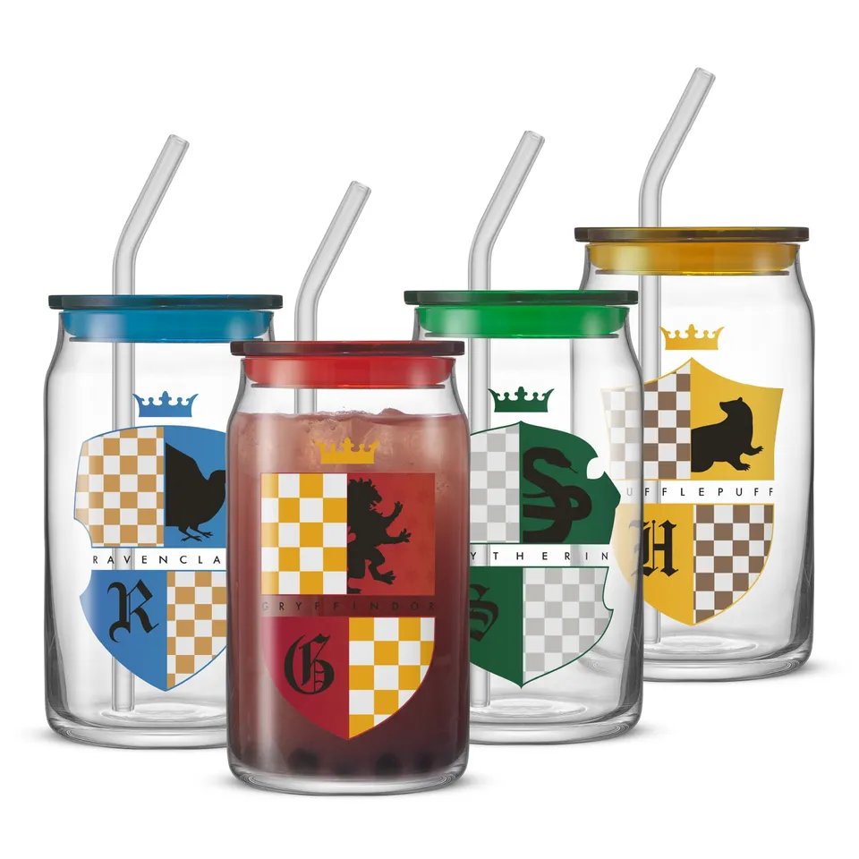 JoyJolt Harry Potter Blasons lot 4 tumblers verre 47 cl
