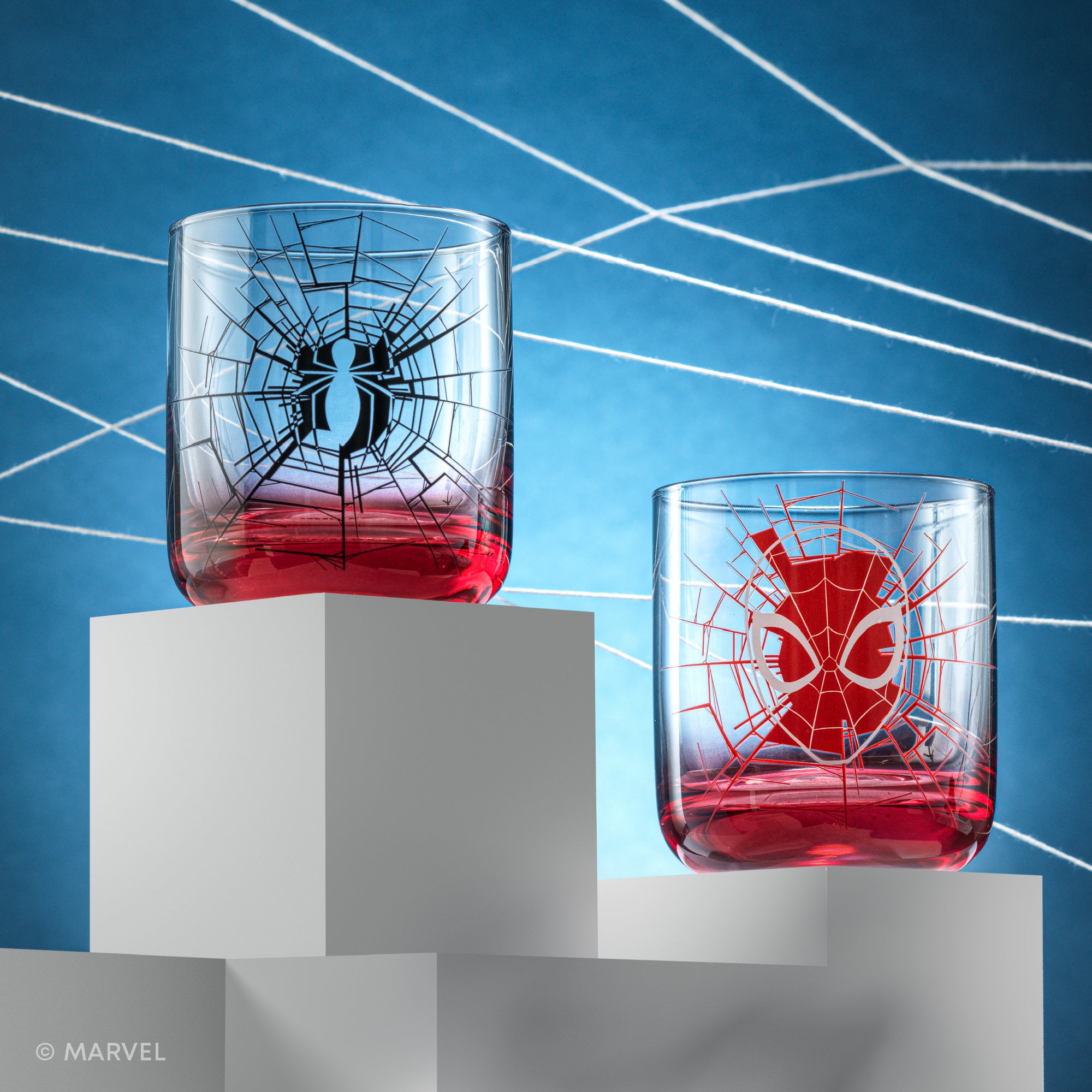 JoyJolt Spider-Man verres à boire lot 2 rouge 30 cl