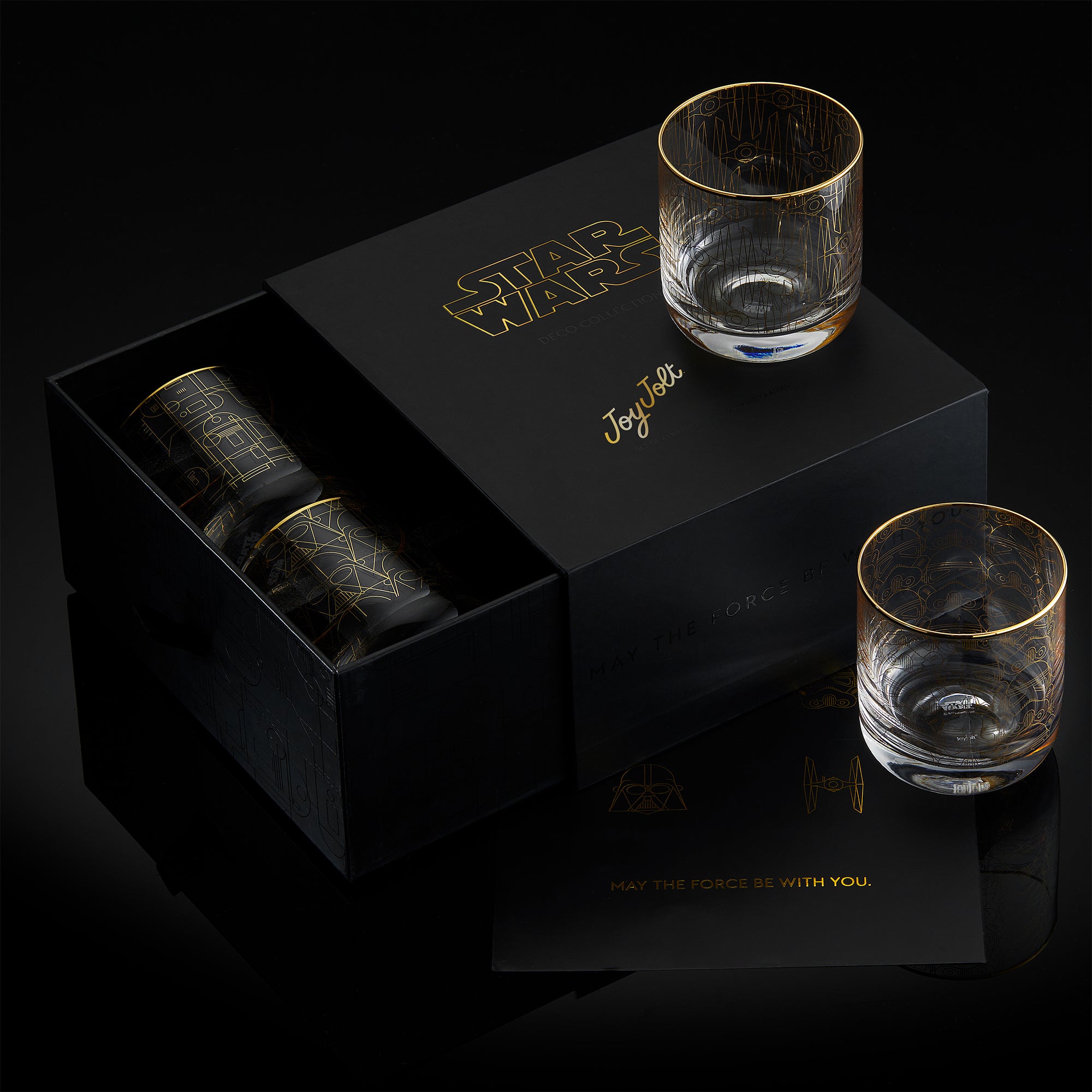 JoyJolt Star Wars Deco Verres Whisky 30 cl Lot 4