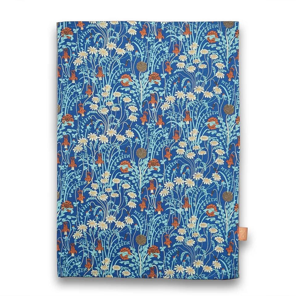 Arts & Crafts Society W. Crane torchon coton recyclé fleurs