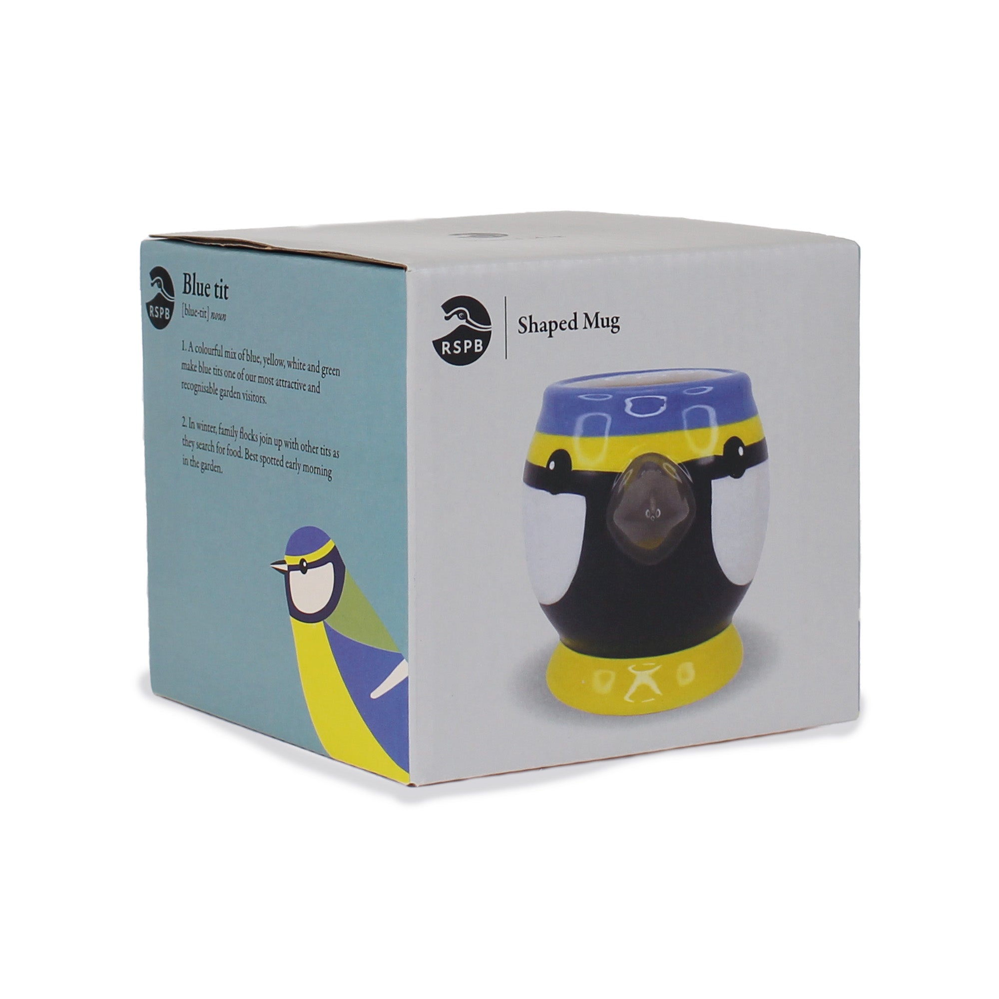 HMB RSPB Mésange bleue mug céramique jaune
