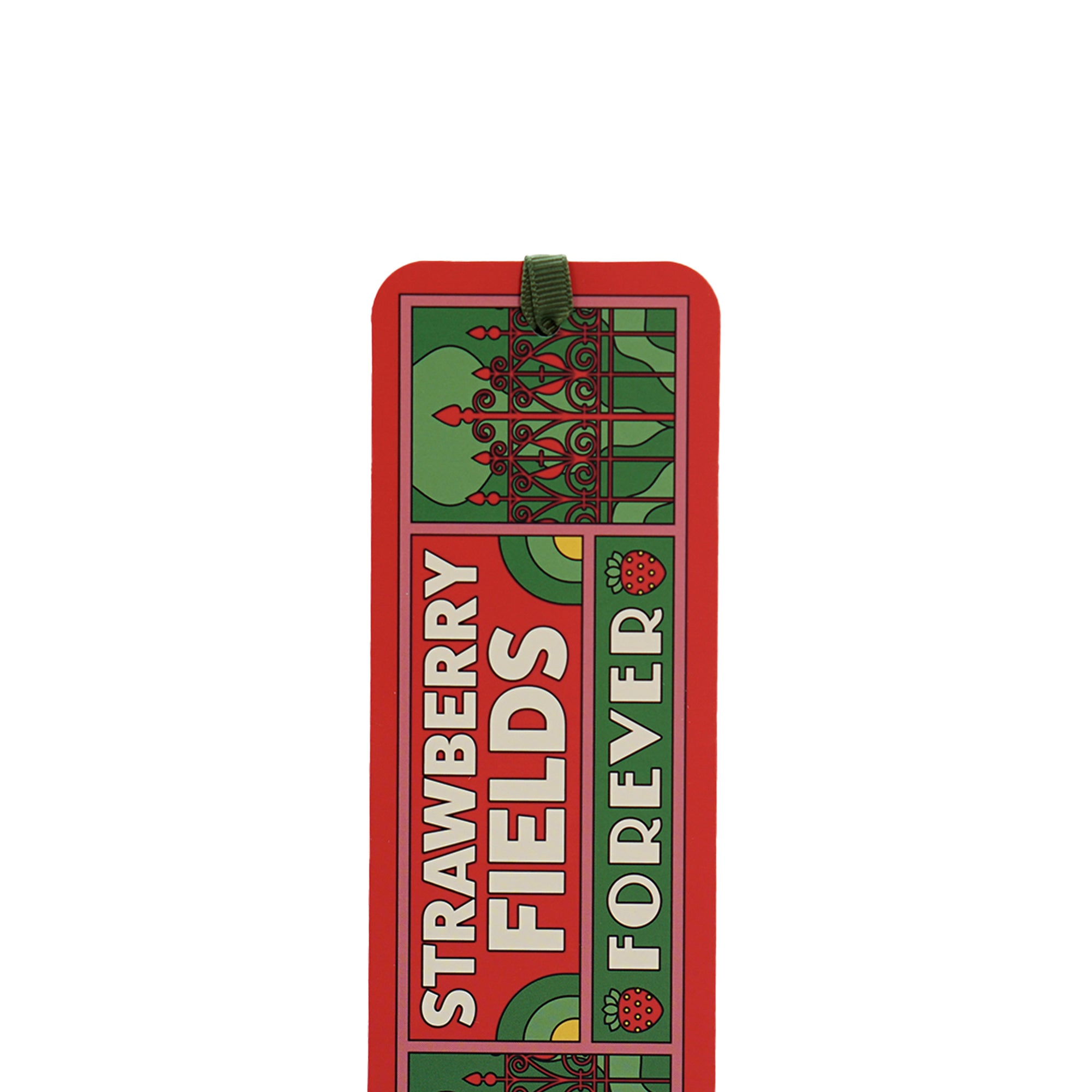 The Beatles Strawberry Fields marque-page papier rouge