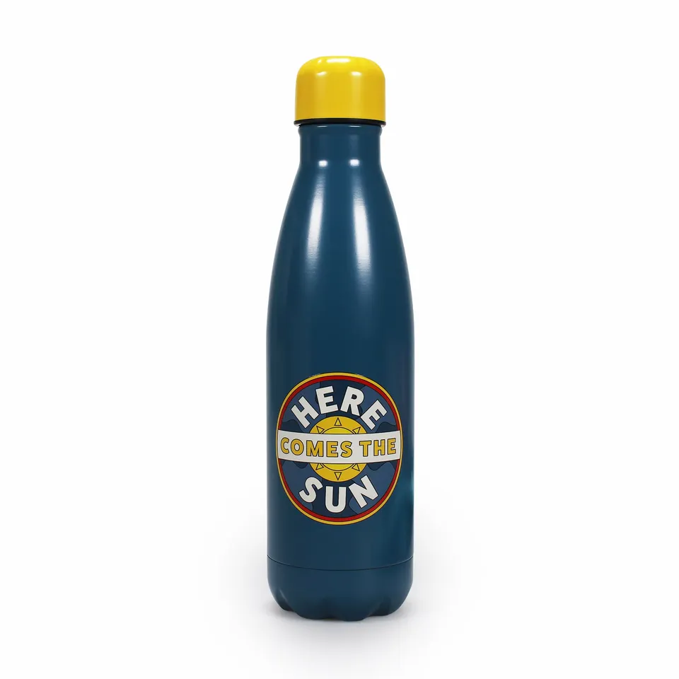 The Beatles Here Comes gourde inox 50 cl bleue