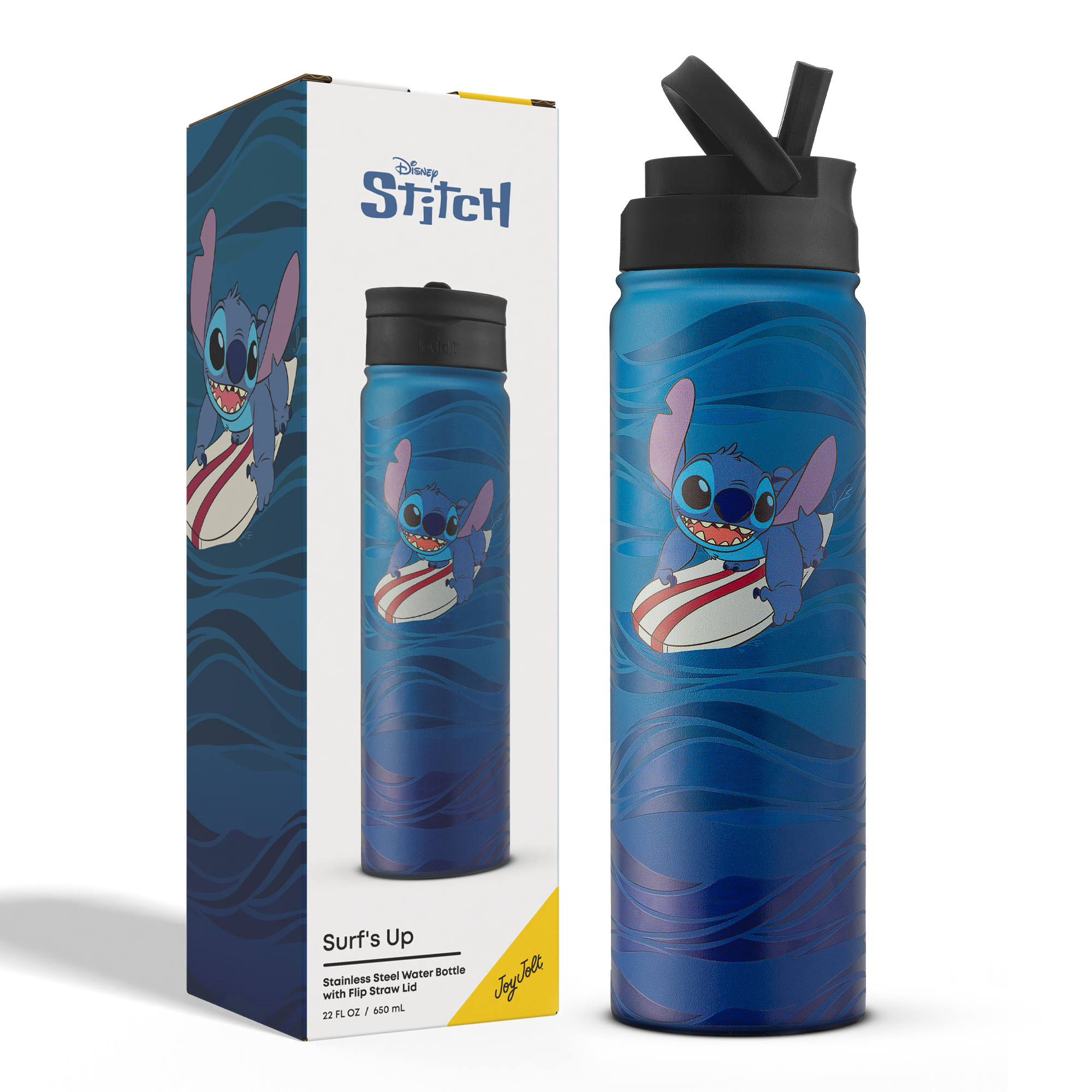 JoyJolt Stitch Surf's Up gourde inox 65 cl