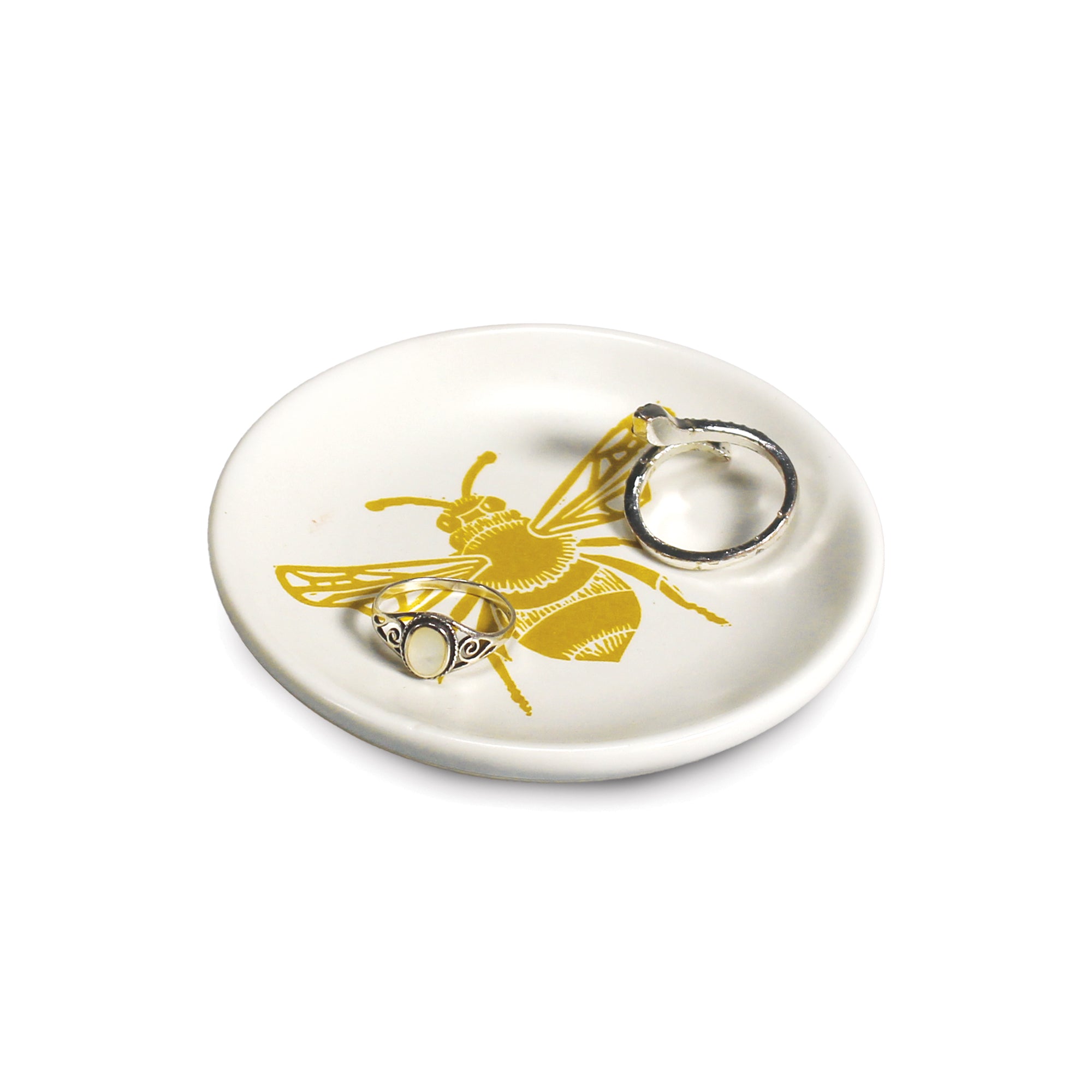 HMB Kate Heiss vide-poche céramique moutarde 8 cm