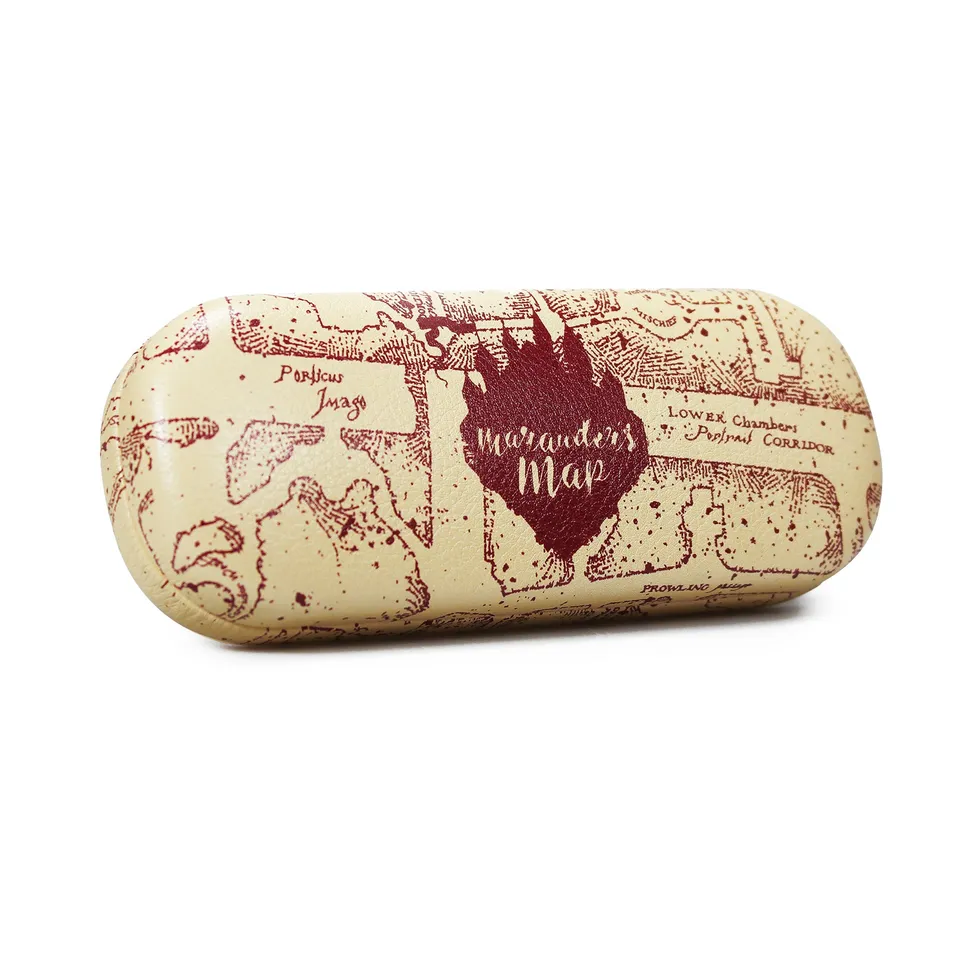 Harry Potter Carte du Maraudeur étui à lunettes rouge