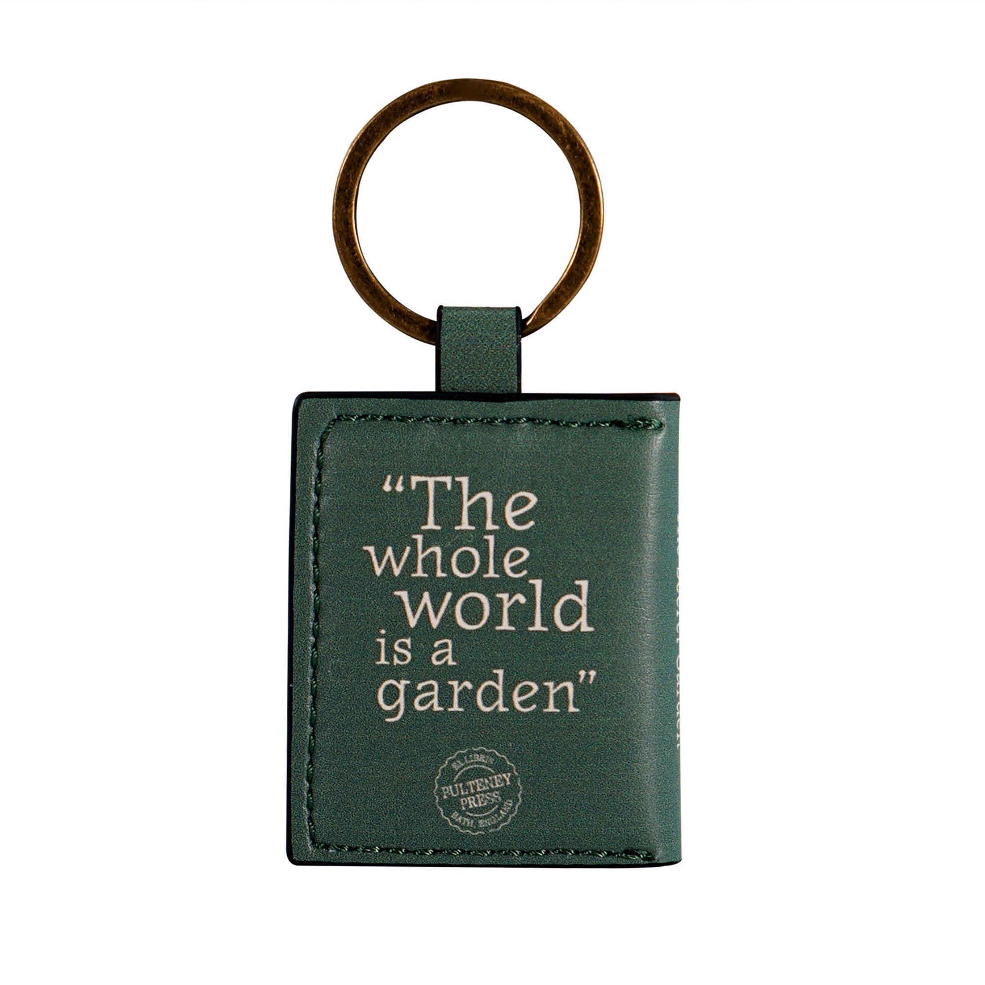 HMB The Secret Garden porte-clés cuir vegan jaune