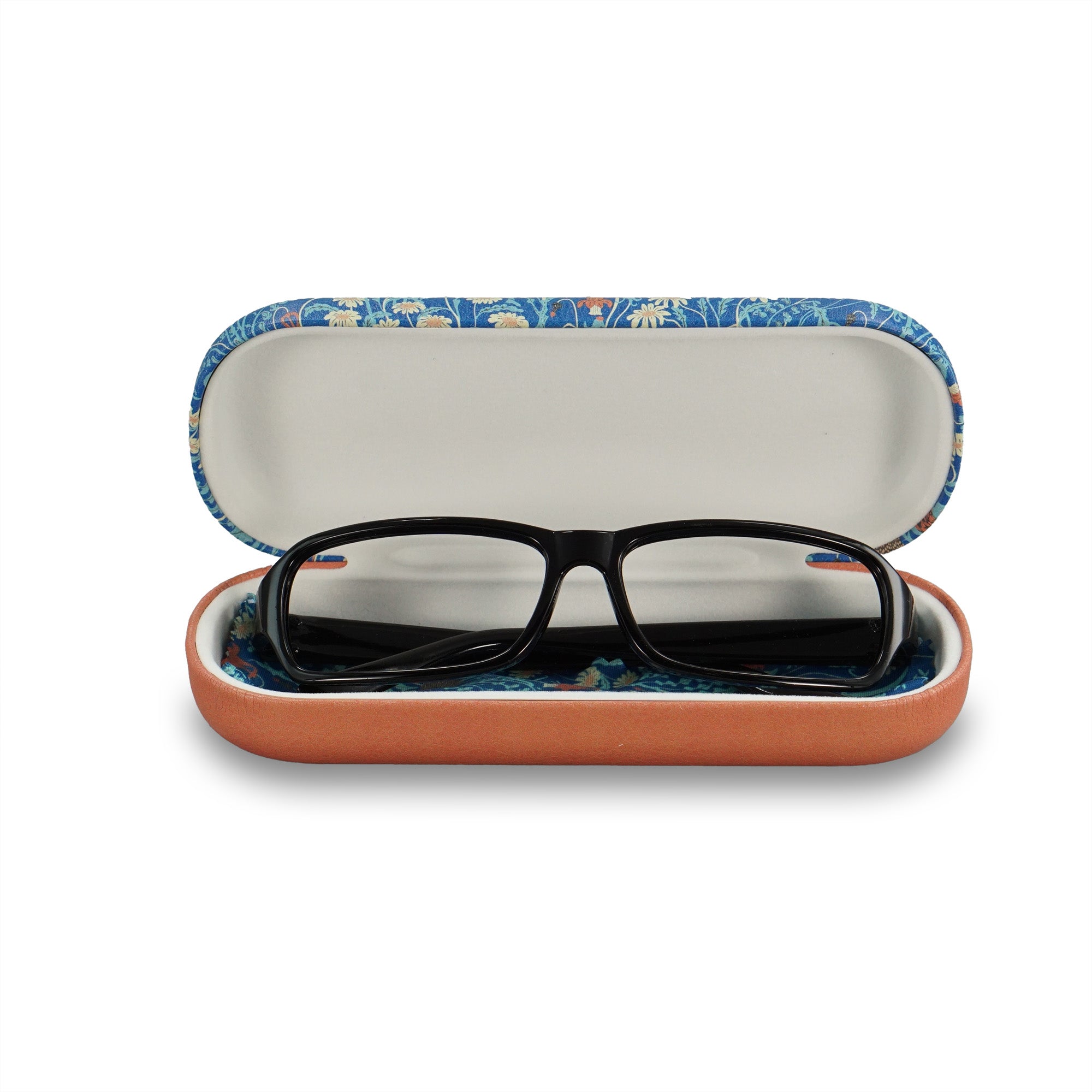 Arts & Crafts Society Walter Crane Meadow Flowers étui à lunettes bleu