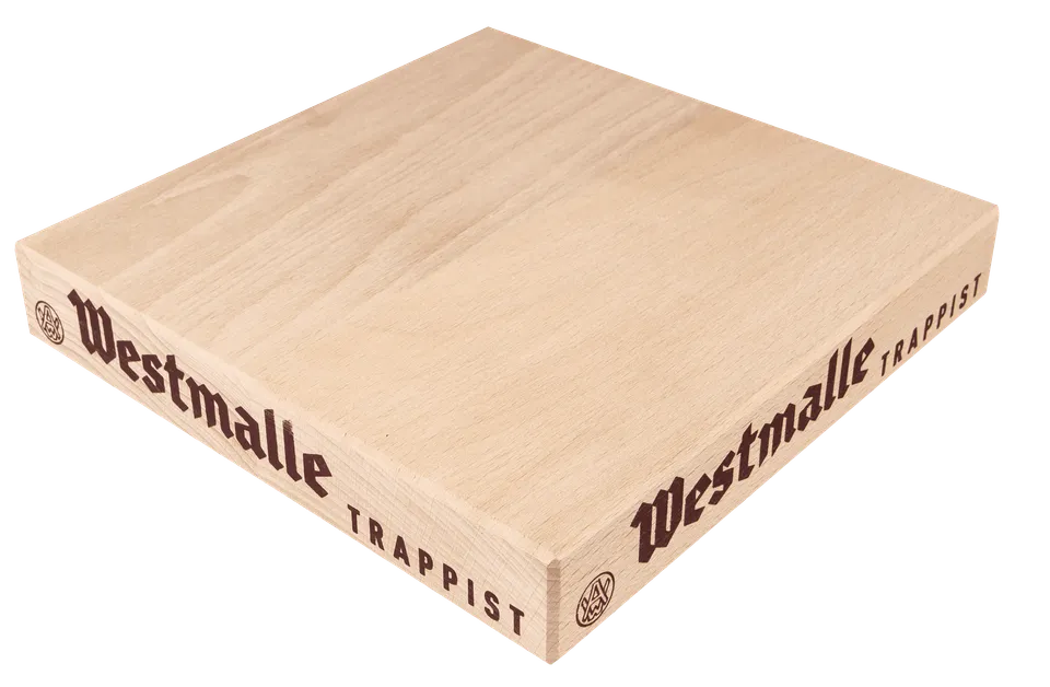 Westmalle planche fromage bois hêtre 17,5 cm