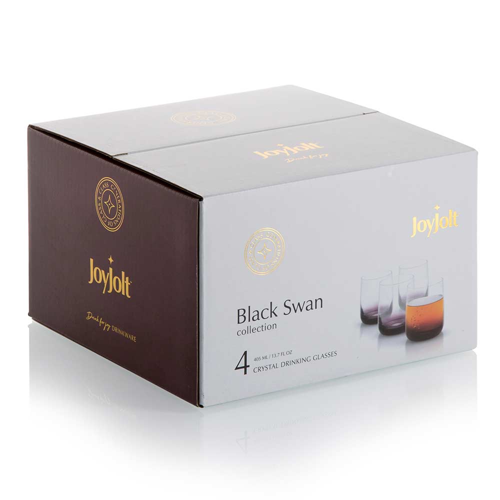 JoyJolt Black Swan Double Old Fashioned verre whisky lot 4