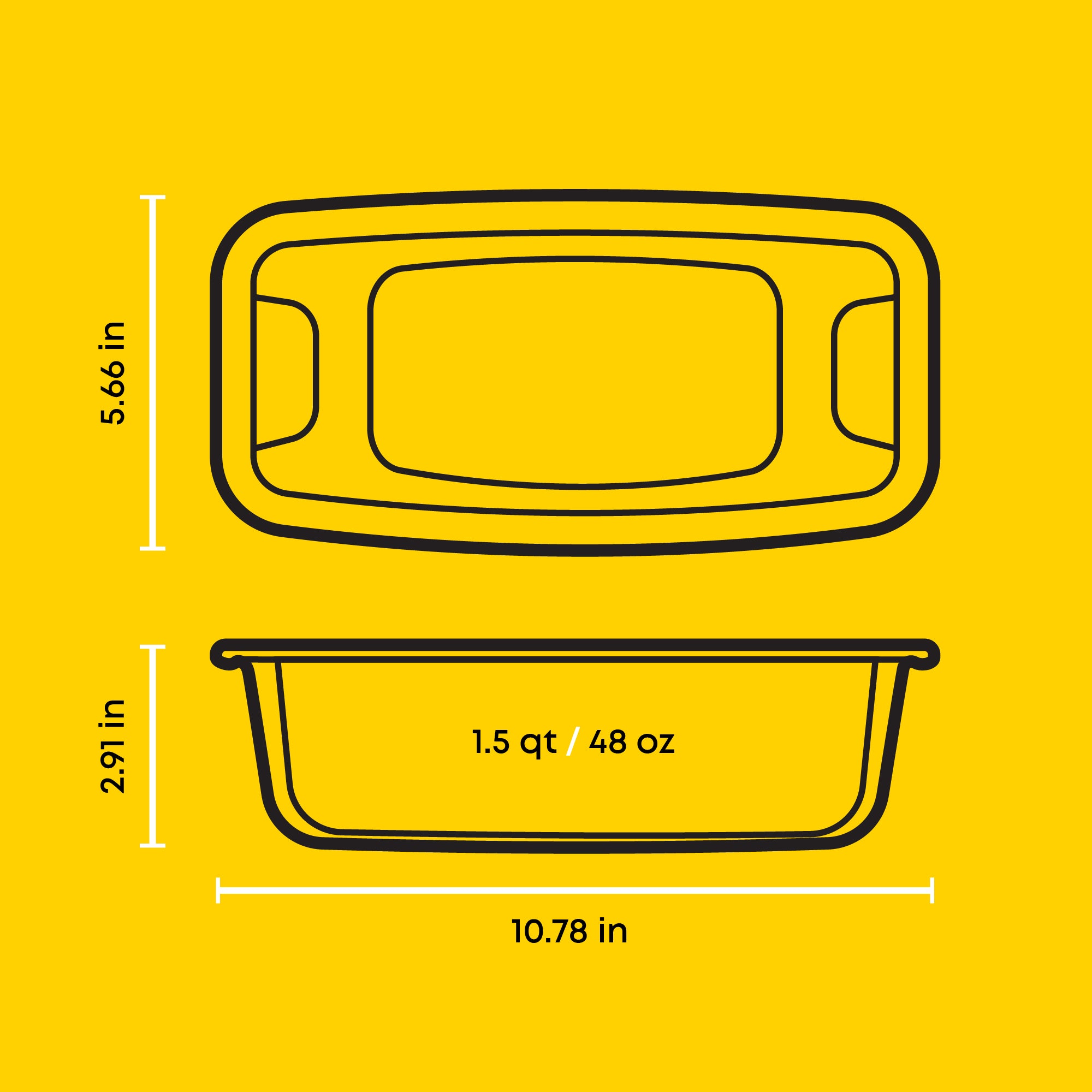 JoyJolt moules à cake verre lot de 3 avec couvercle 142 cl