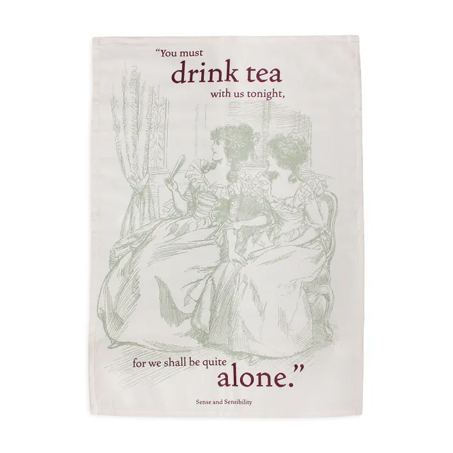 Jane Austen Sense & Sensibility torchon coton 65x45