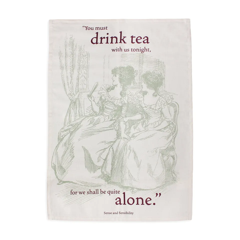 Jane Austen Sense & Sensibility torchon coton 65x45