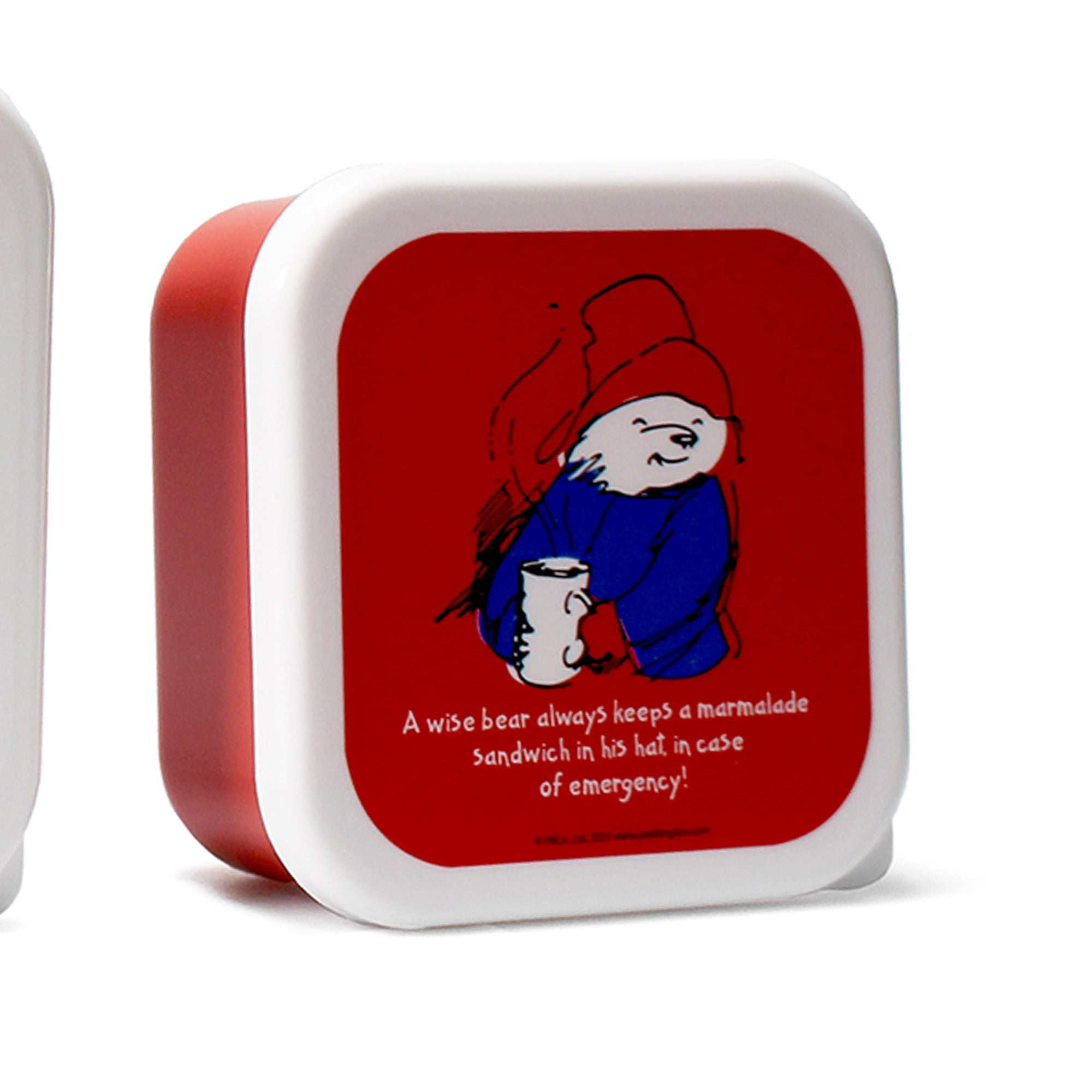 Paddington lot 3 boîtes goûter snack rouges sans BPA