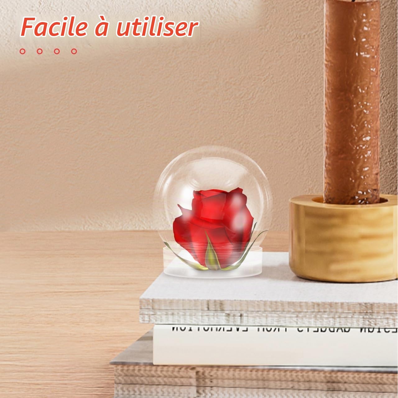 Alipis Boule a Neige DIY globe eau plastique 8x 7 cm
