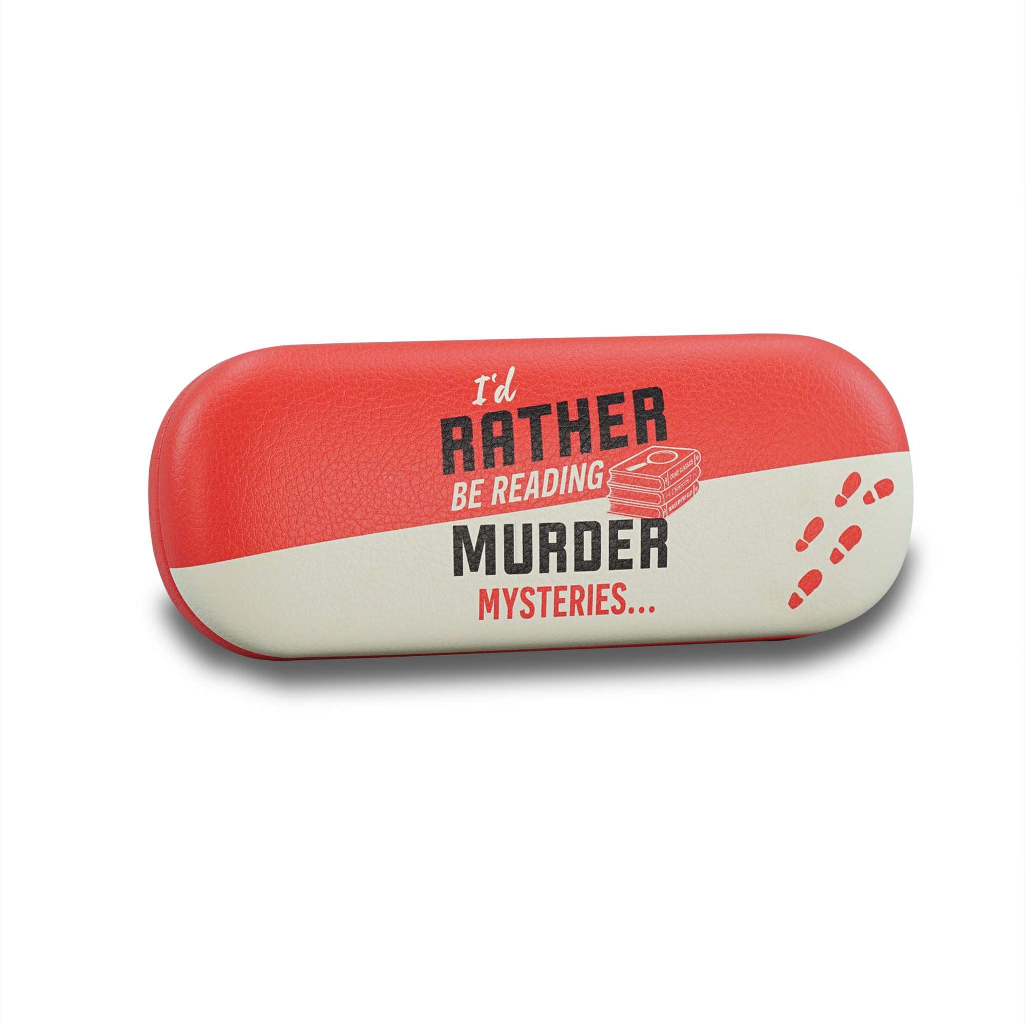 Murder Mystery Club étui lunettes rigide rouge