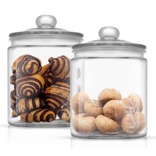 JoyJolt bocaux verre hermétiques cookies 2x2 l ronds