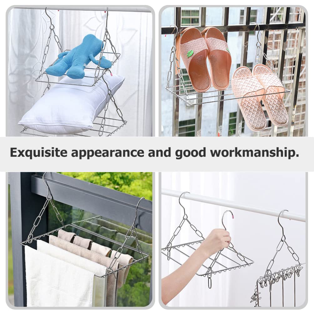 Alipis Séchoir Linge Suspendu Inox 30x25 cm