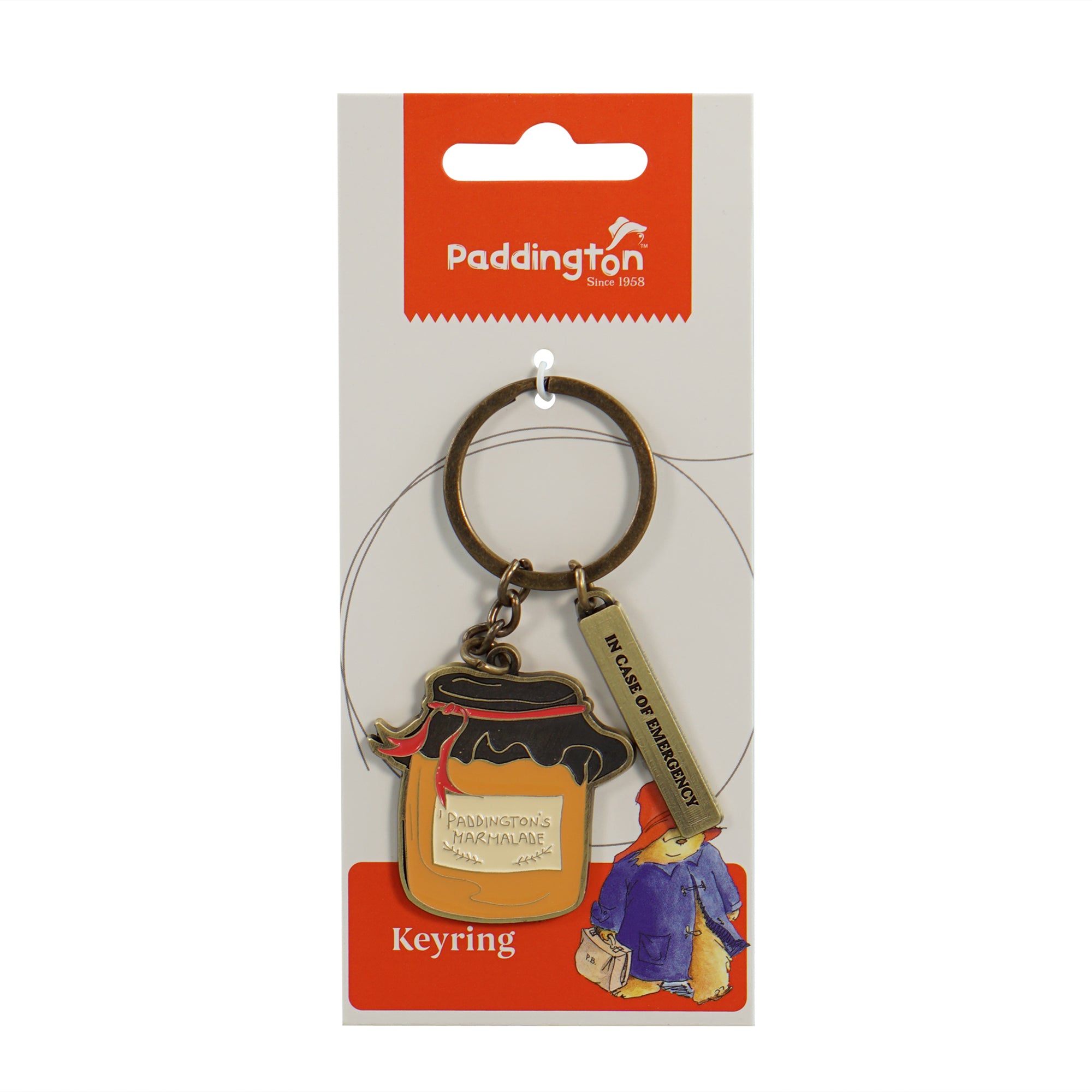 HMB Paddington Marmalade porte-clés métal orange