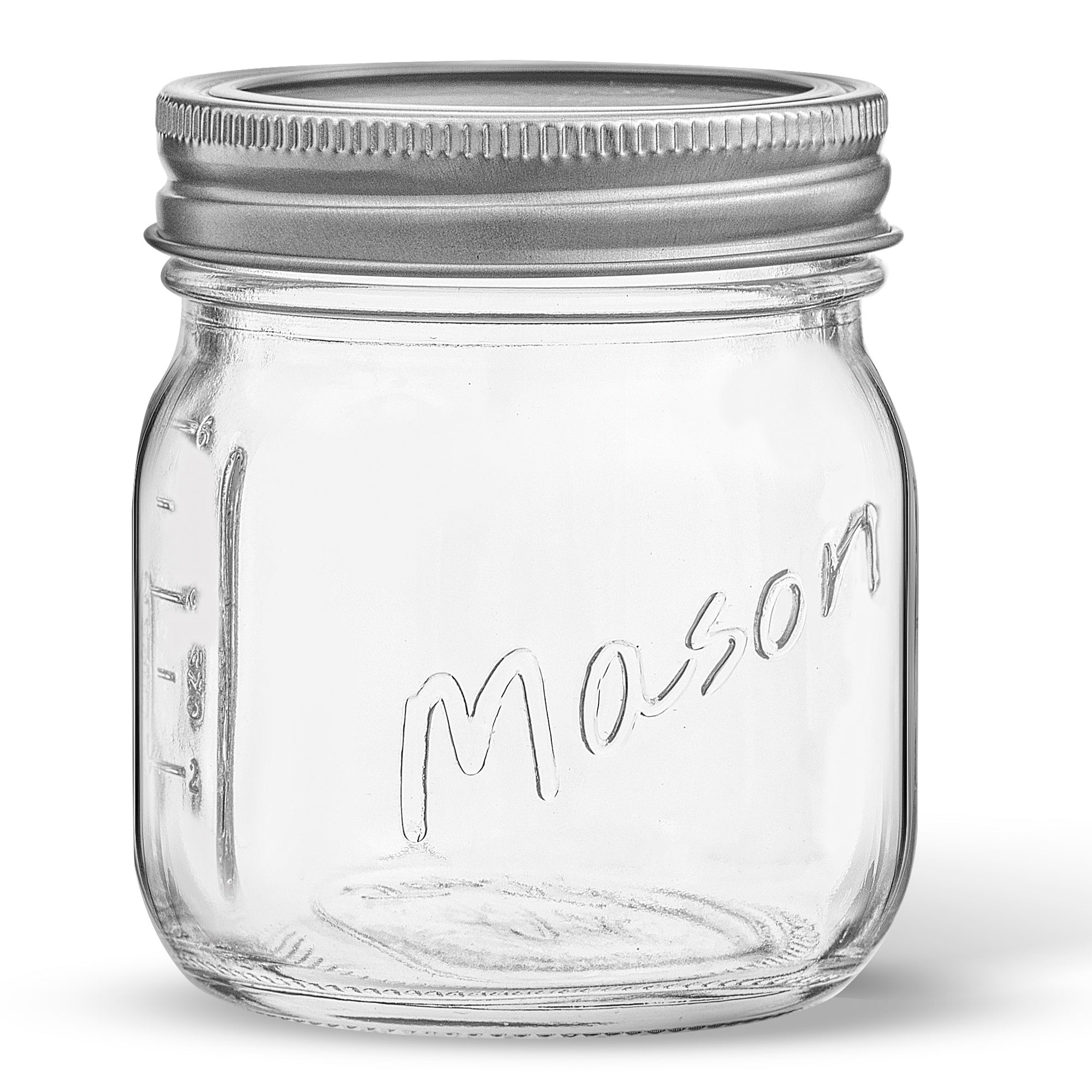 JoyJolt bocaux mason jar verre hermétique lot de 6 gradué
