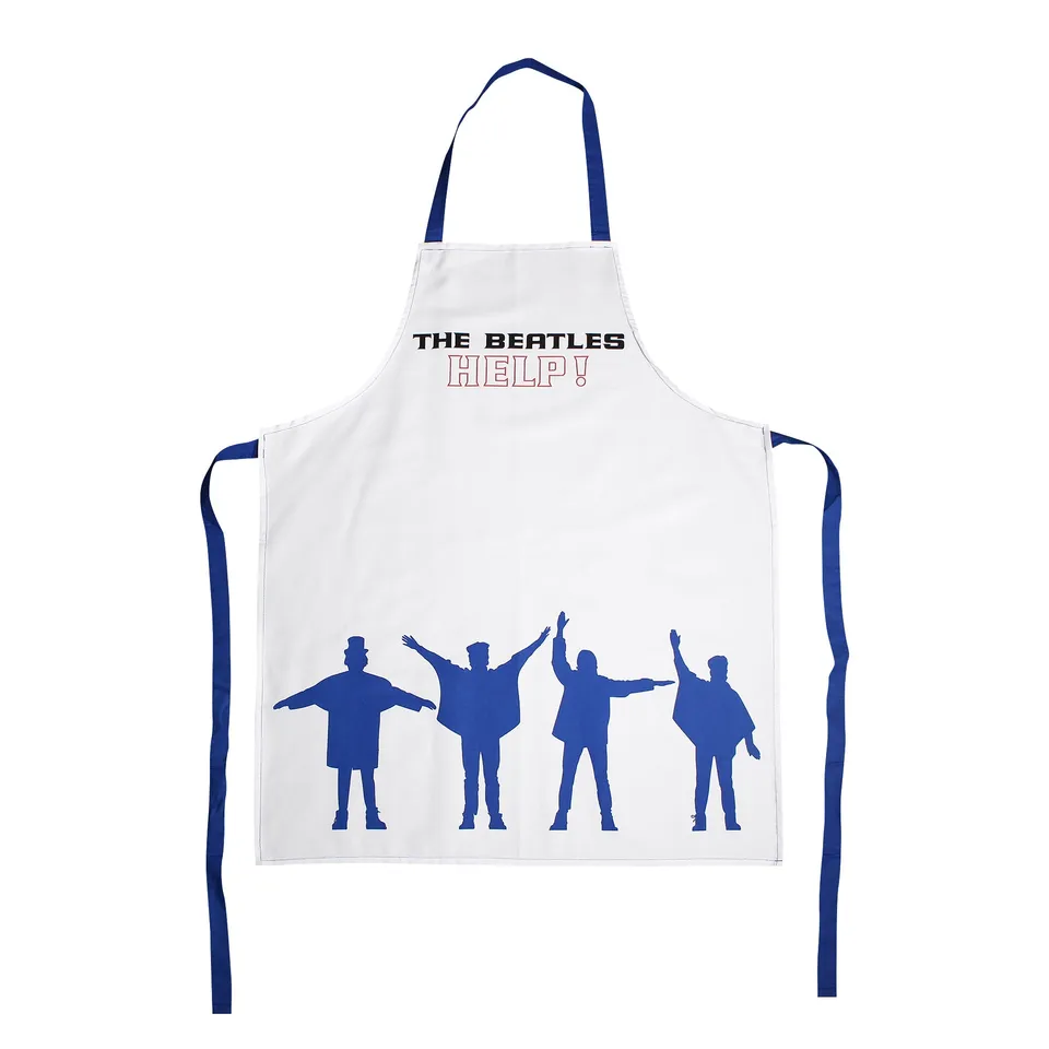 HMB The Beatles Help! tablier coton recyclé blanc