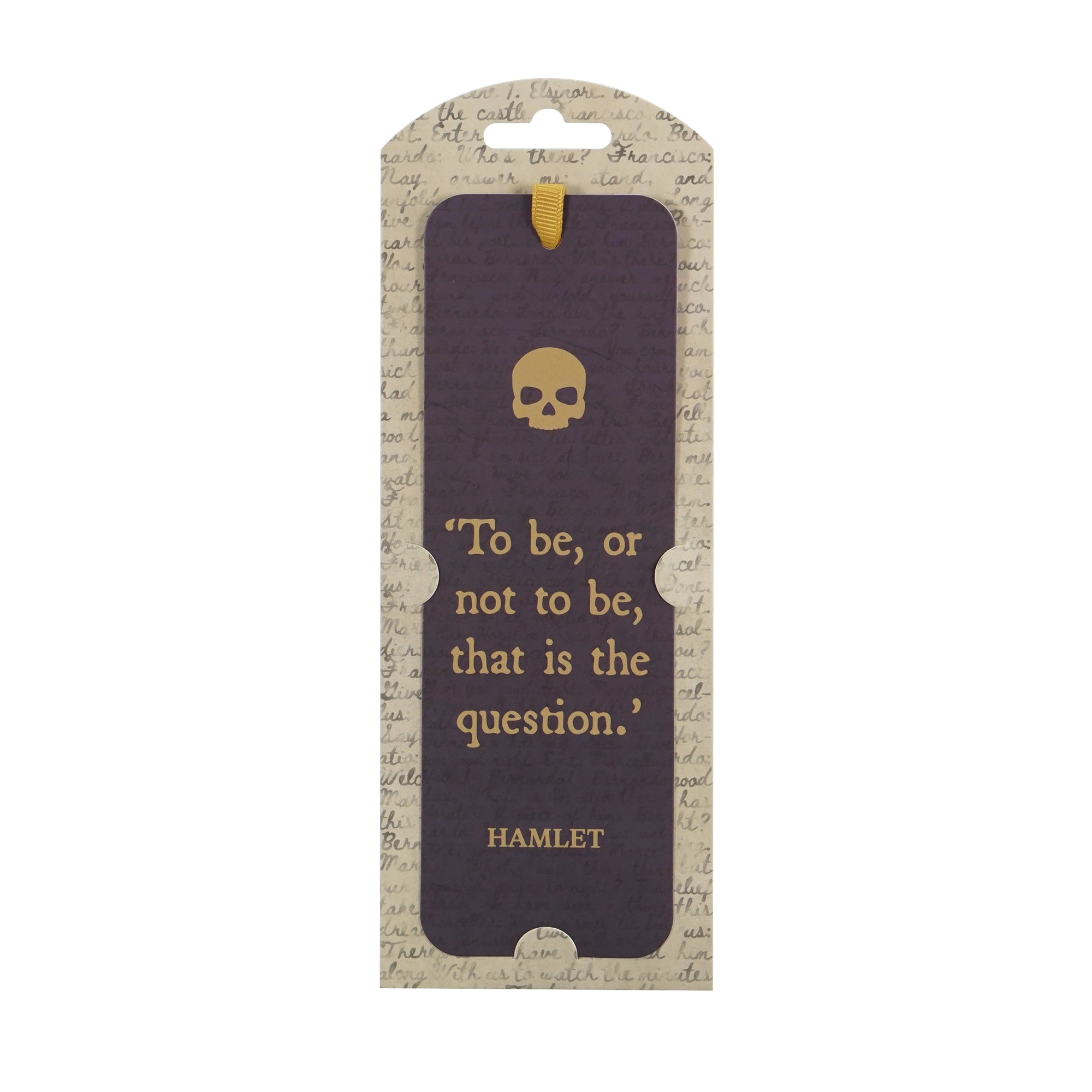 HMB Shakespeare marque-page papier Hamlet noir