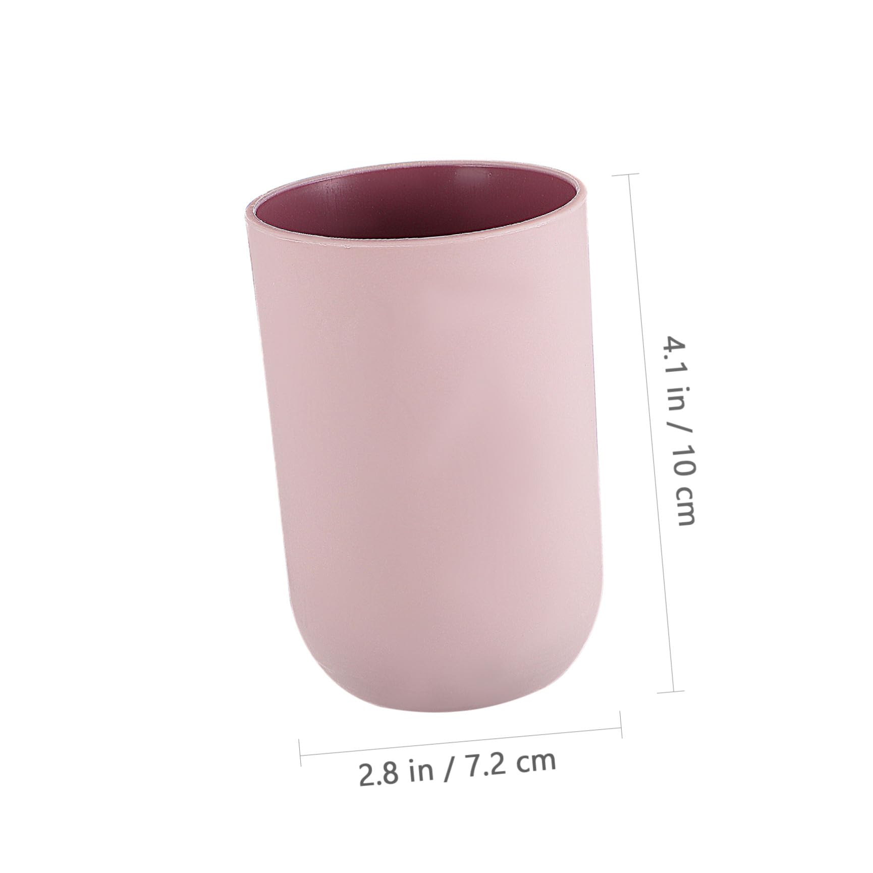 Alipis gobelets brosse à dents plastique x4 couleurs