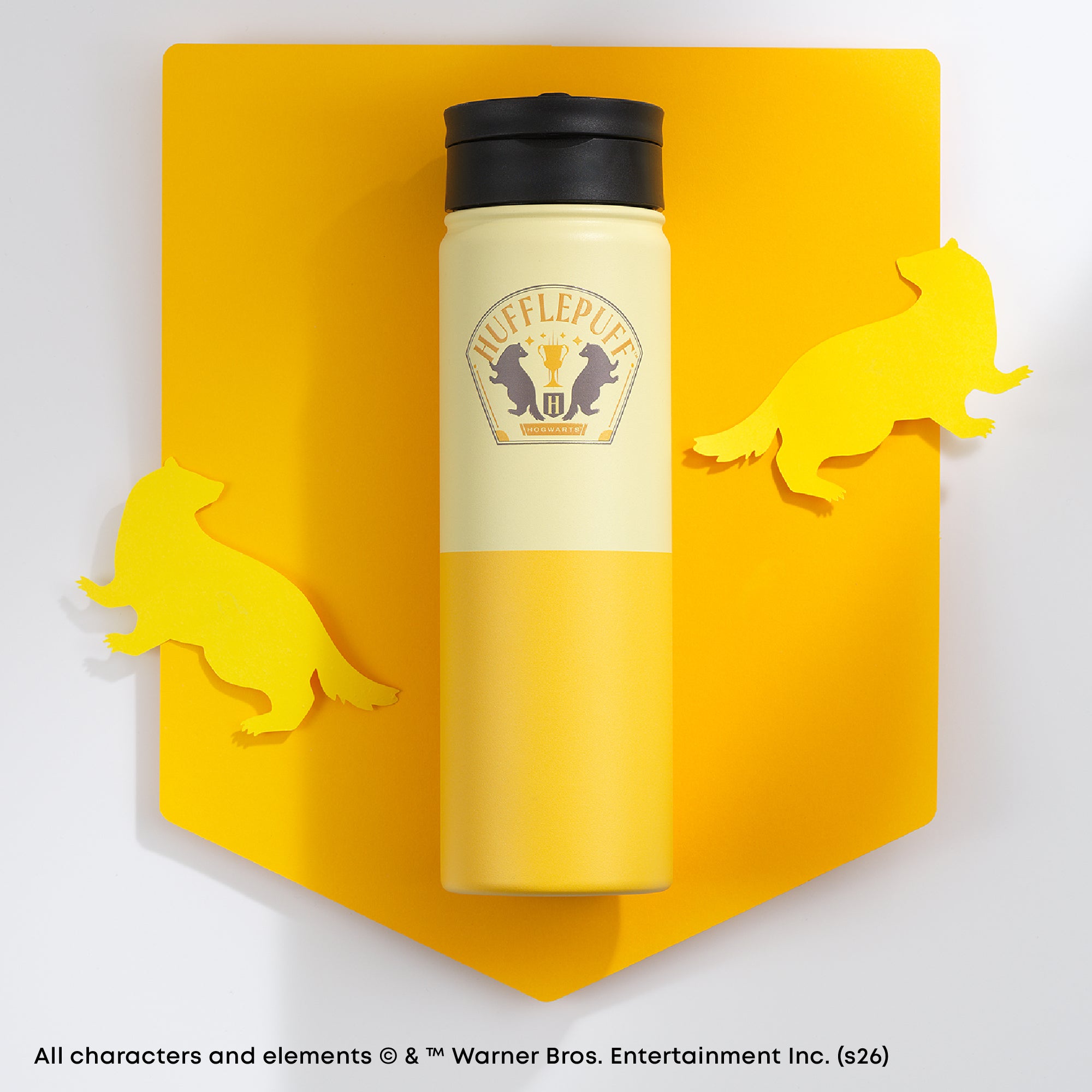 JoyJolt Harry Potter Hufflepuff gourde inox 65 cl isotherme