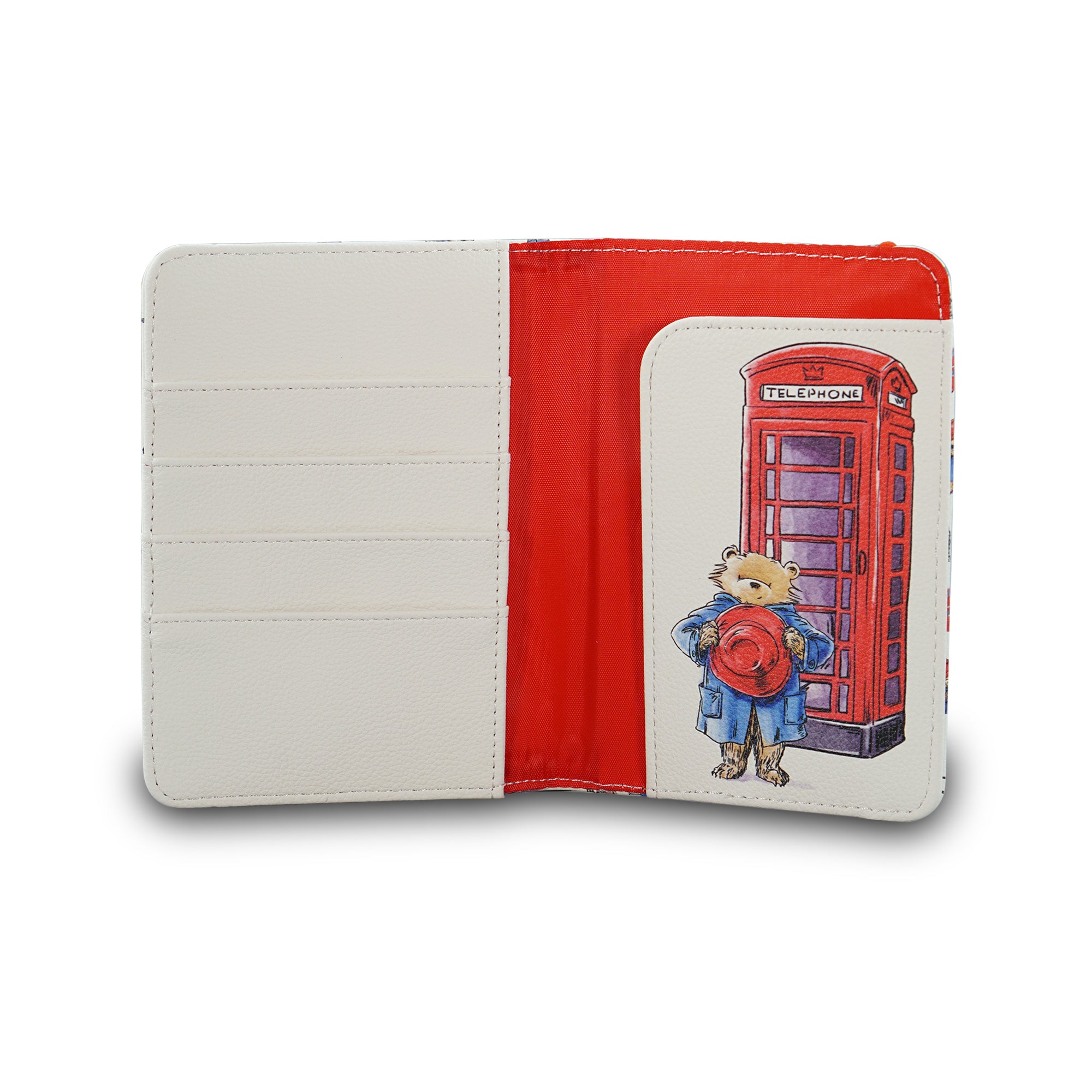 Paddington London portefeuille passeport blanc 15 cm