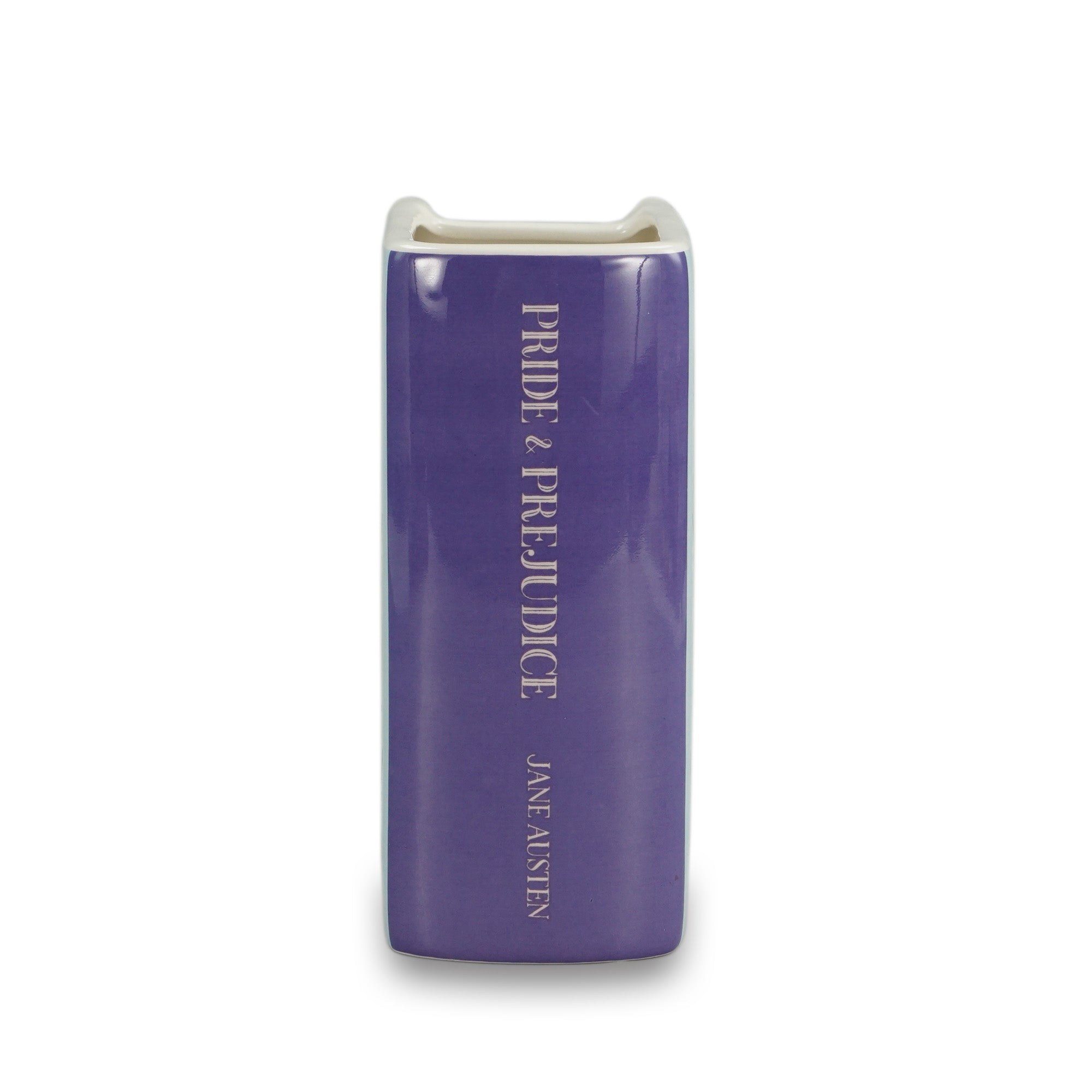 HMB Jane Austen Pride & Prejudice vase livre céramique bleu 14 cm