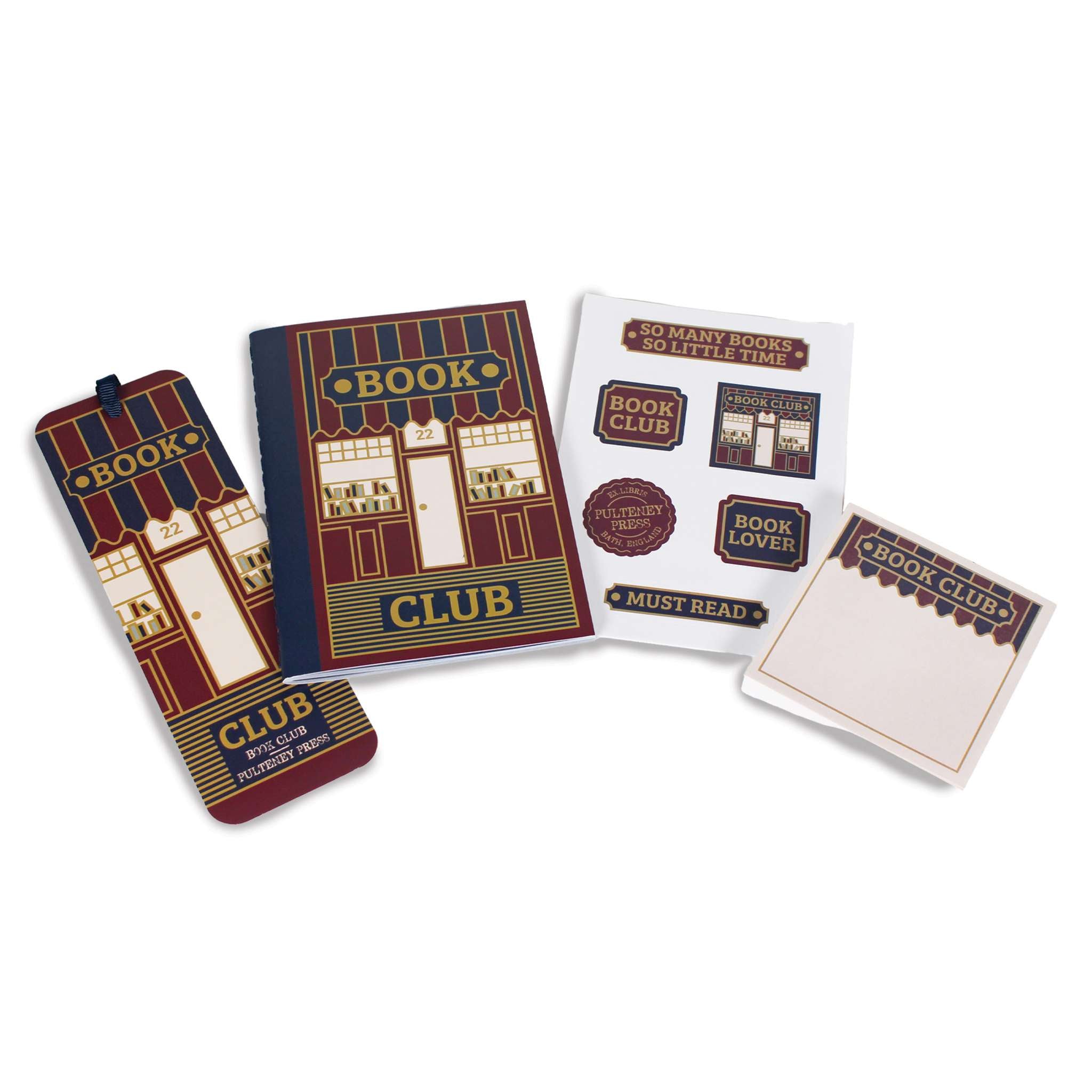 Pulteney Press Book Club coffret papeterie rouge