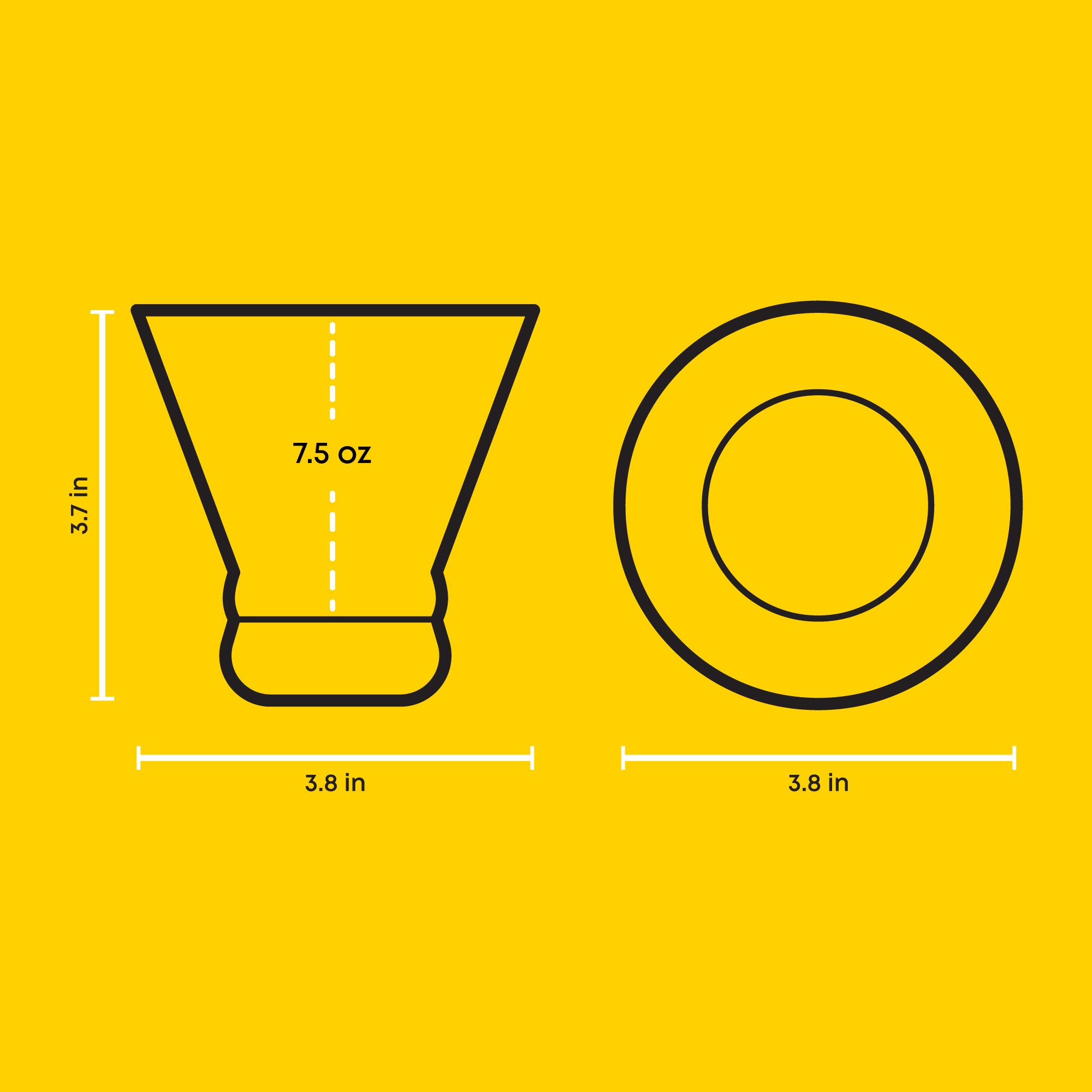 JoyJolt Hue Verres Martini sans Pied 22 cl Lot 6