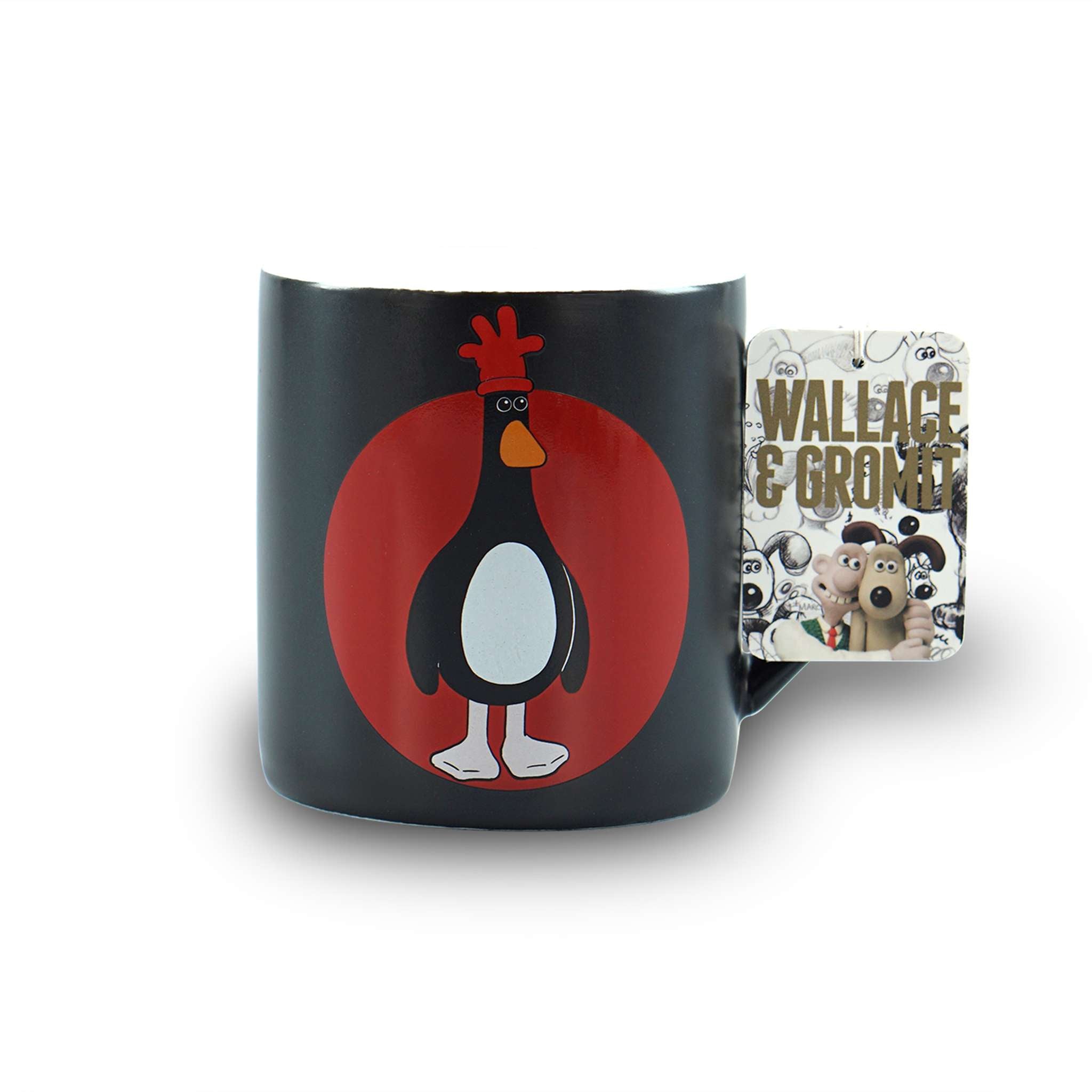 Wallace & Gromit Feathers mug 37 cl noir