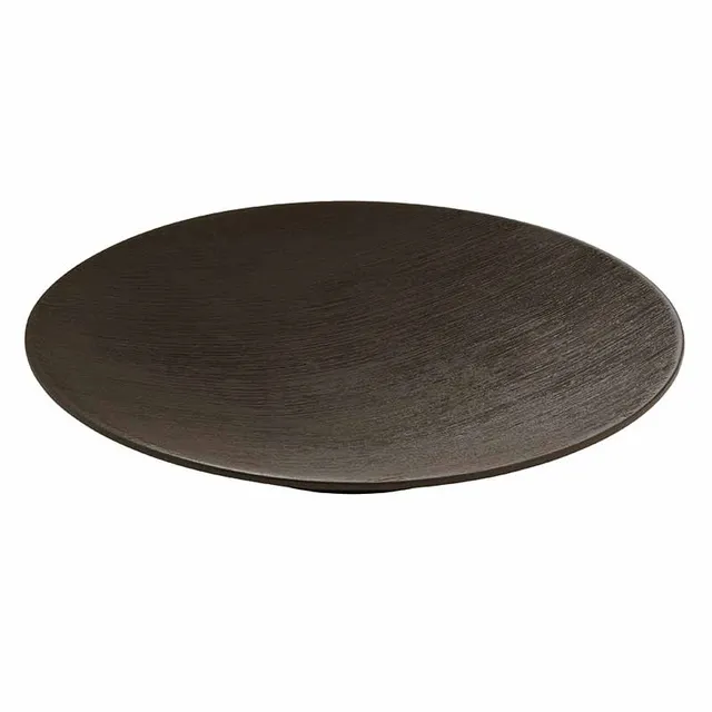 Artis Brush Black assiette creuse noire 28 cm
