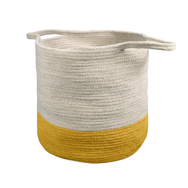 Half Moon Bay panier jaune 30 cm coton
