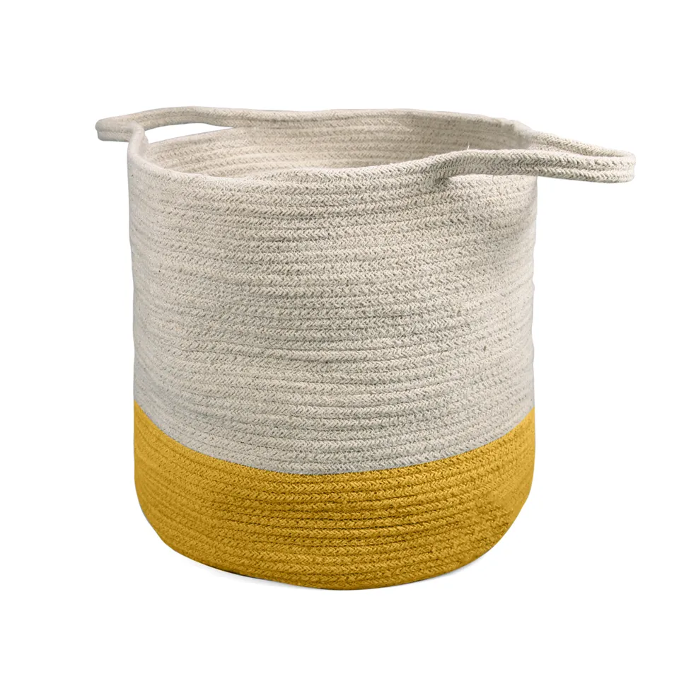 Half Moon Bay panier jaune 30 cm coton