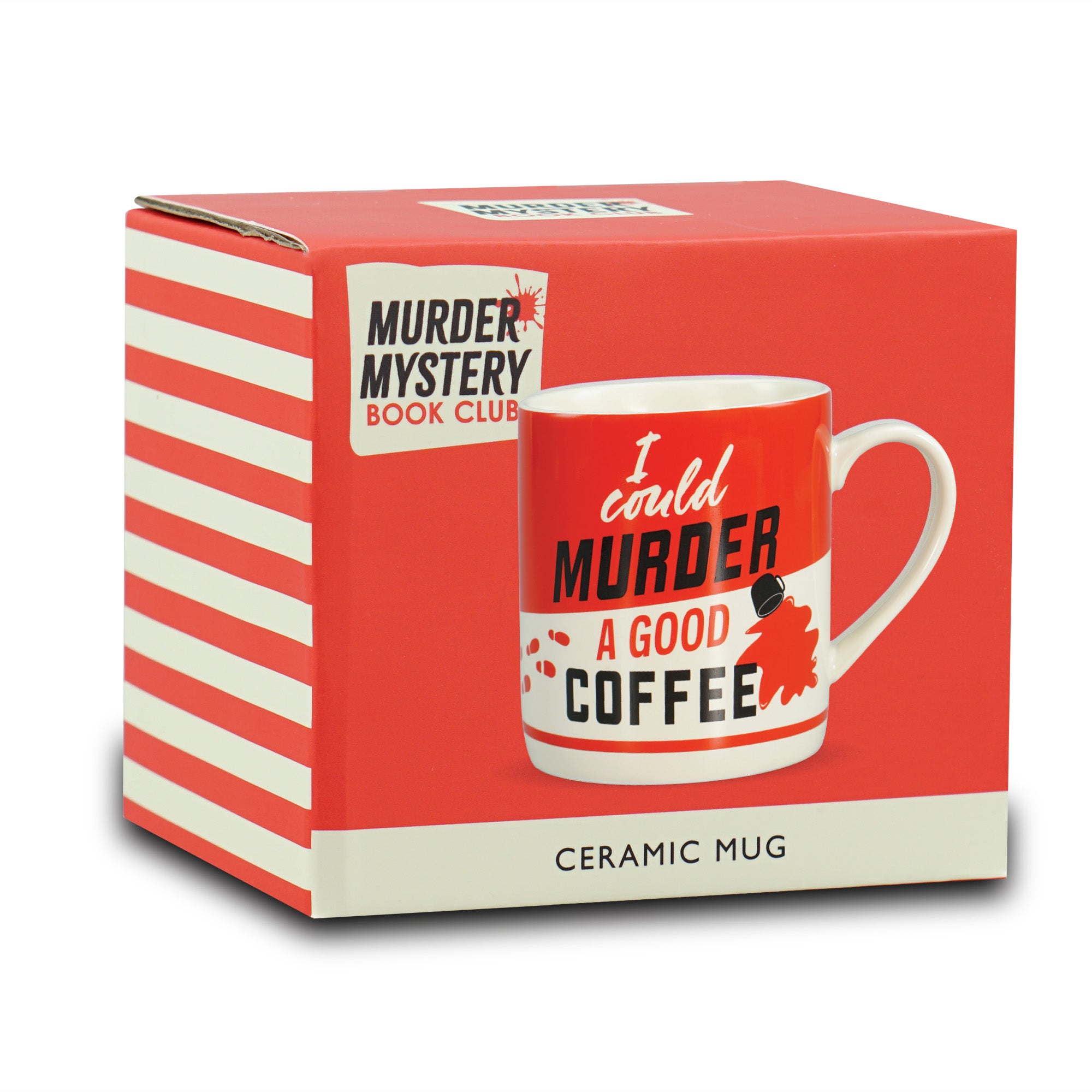 Pulteney Press Murder Mystery Club mug 37 cl rouge