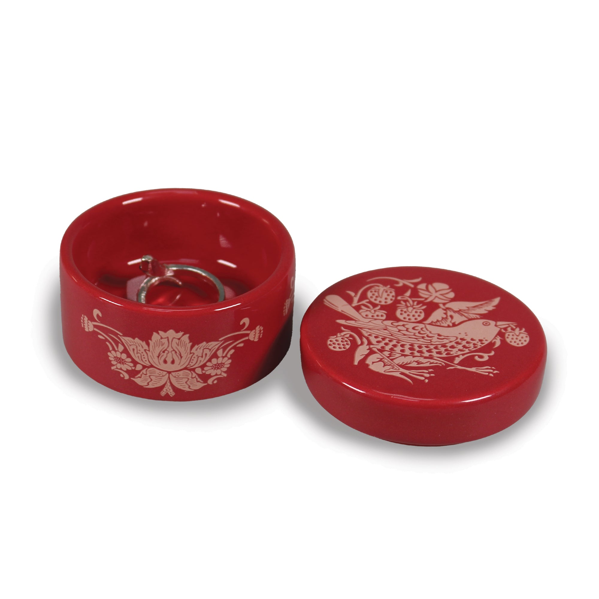 William Morris Strawberry Thief boîte à bijoux 6 cm